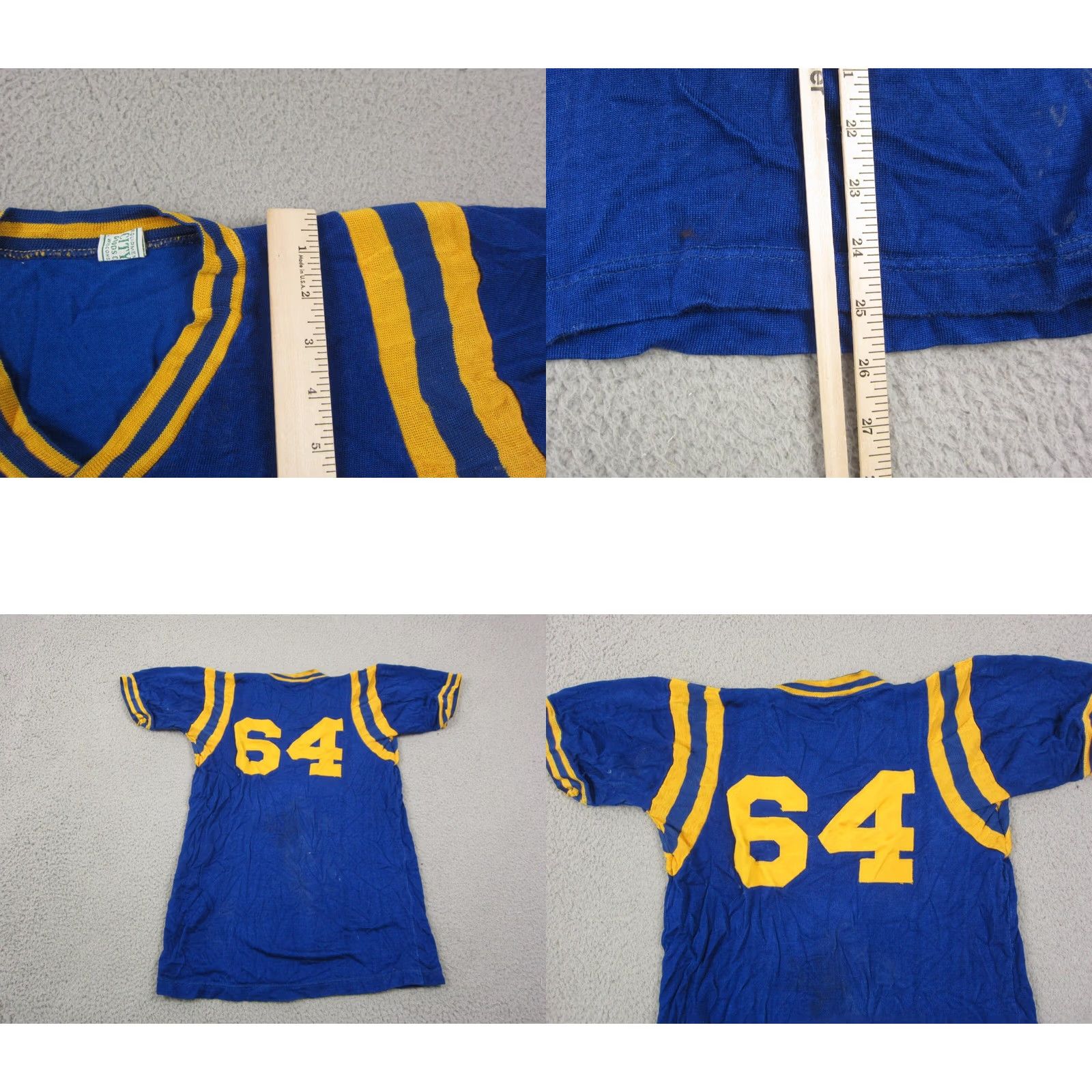 Vintage Vintage College Jersey Mens Medium Blue True Fraternity Short Sleeve 50s 60s Size US M / EU 48-50 / 2 - 9 Thumbnail