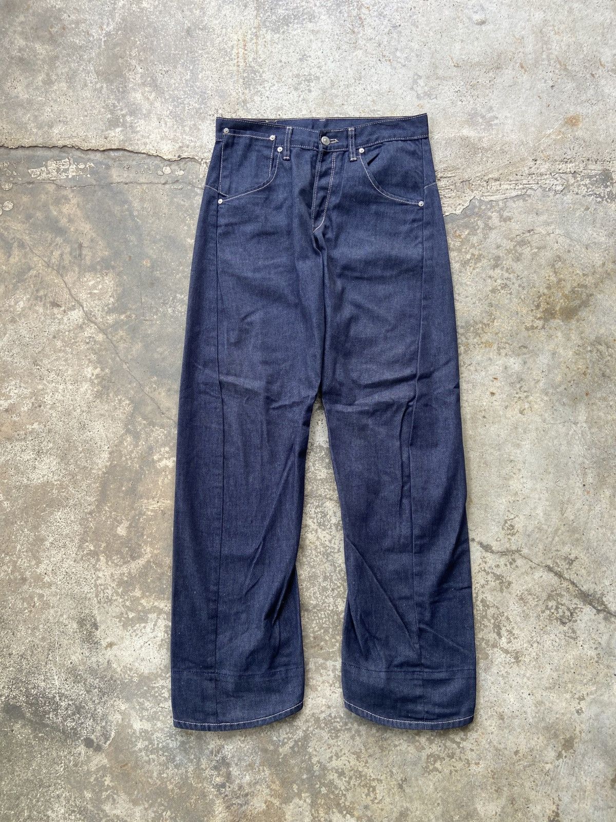 Engineered Garments × Levi's Vintage Levis Engineered 3D Cut Twisted Leg Baggy Denim Pant Size US 32 / EU 48 - 1 Thumbnail