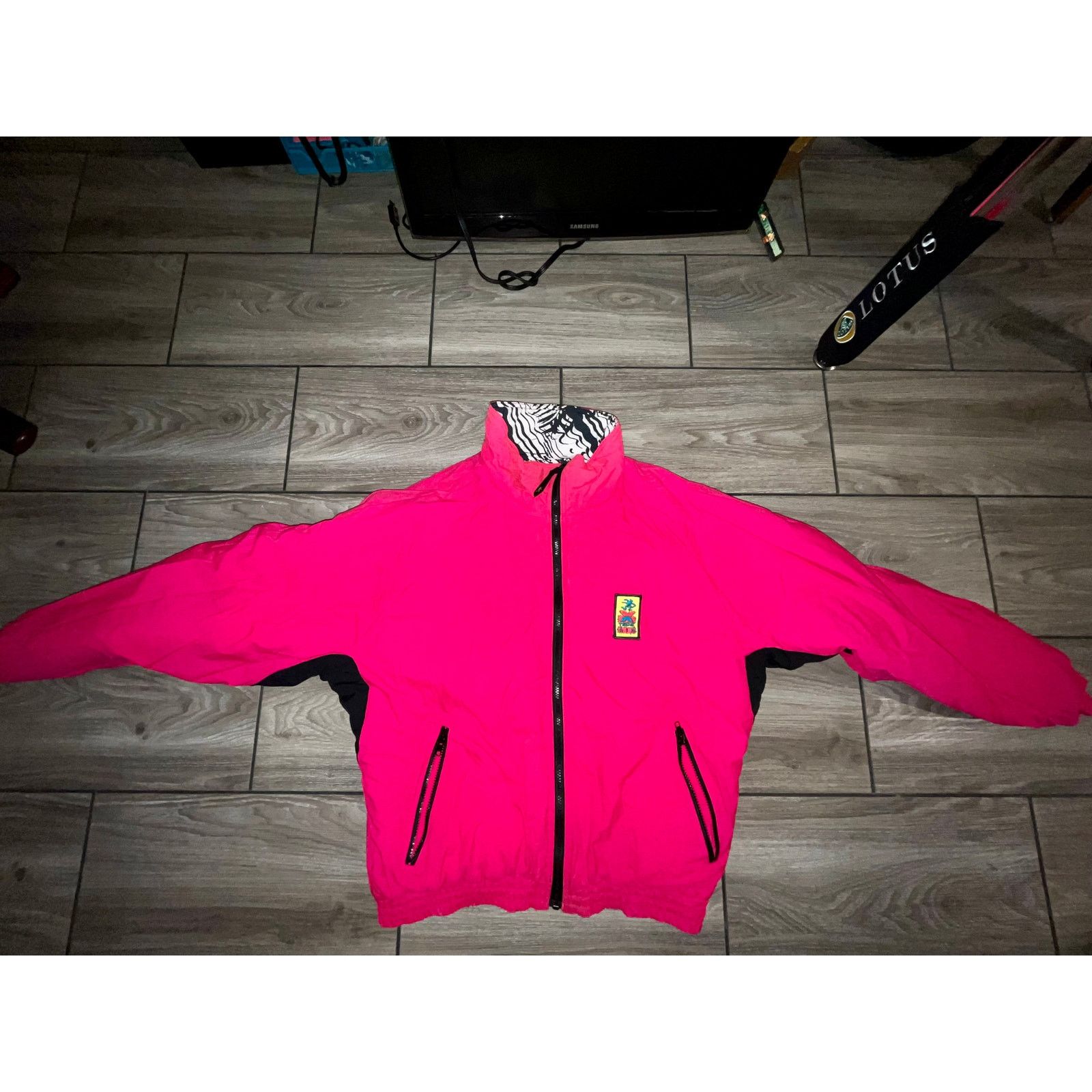 Ocean Pacific Vintage 80s OCEAN PACIFIC OP Primitive Surfer Pink Jacket Size US S / EU 44-46 / 1 - 3 Thumbnail