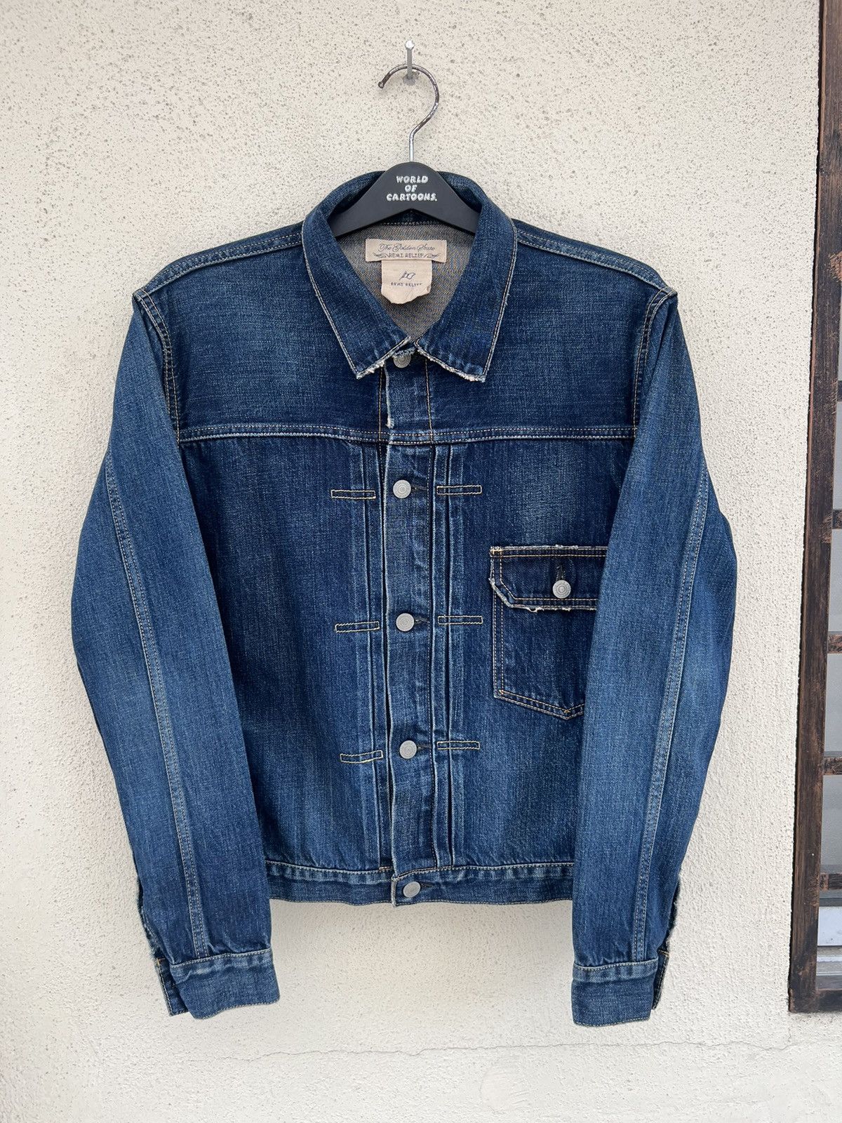 Remi Relief Remi Relief Japan Distress Denim Type 1 Jacket 40s Style Size US M / EU 48-50 / 2 - 6 Thumbnail