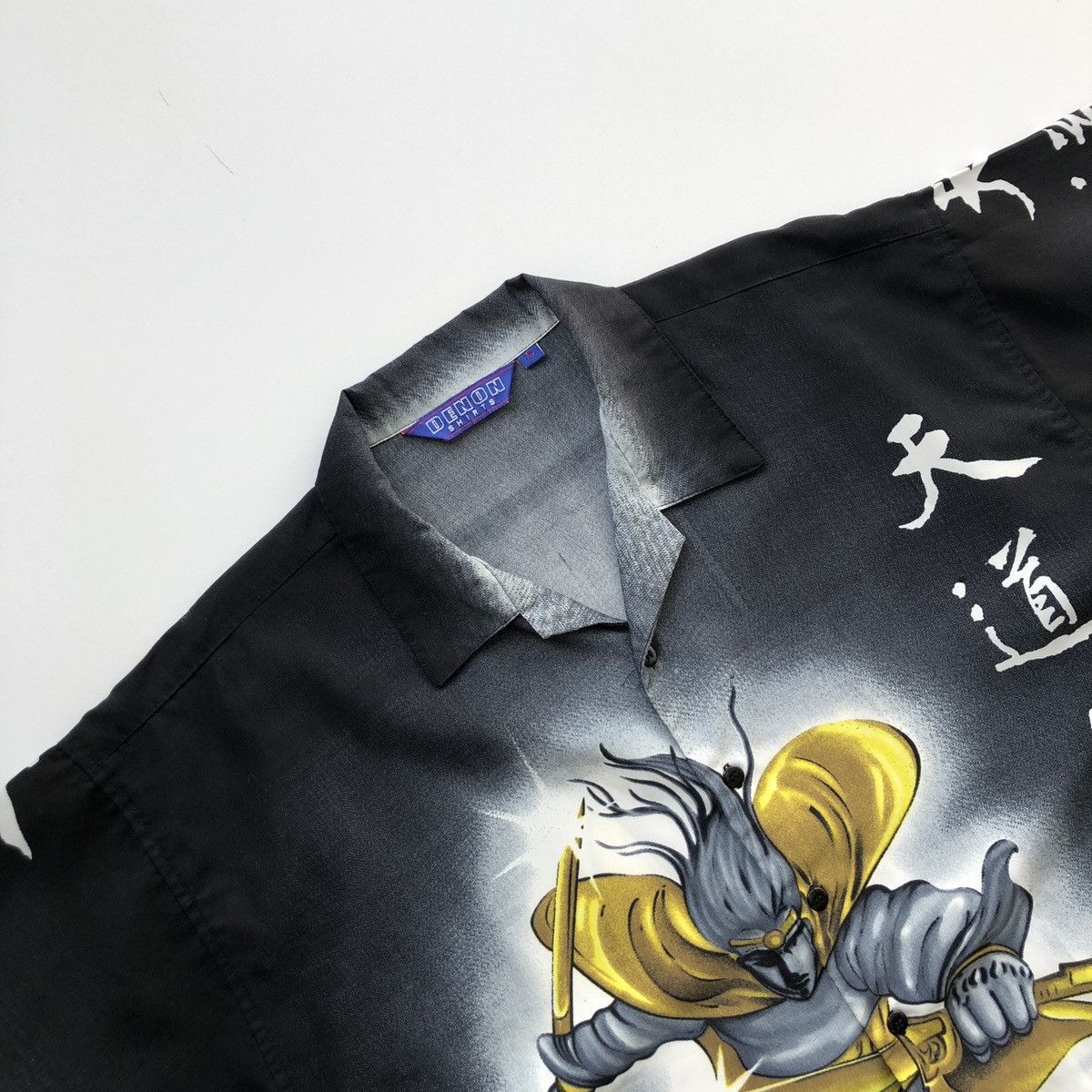 Japanese Brand × Vintage Denon Samurai Ninja Printed Vintage Button Ups Shirt Size US XL / EU 56 / 4 - 2 Thumbnail