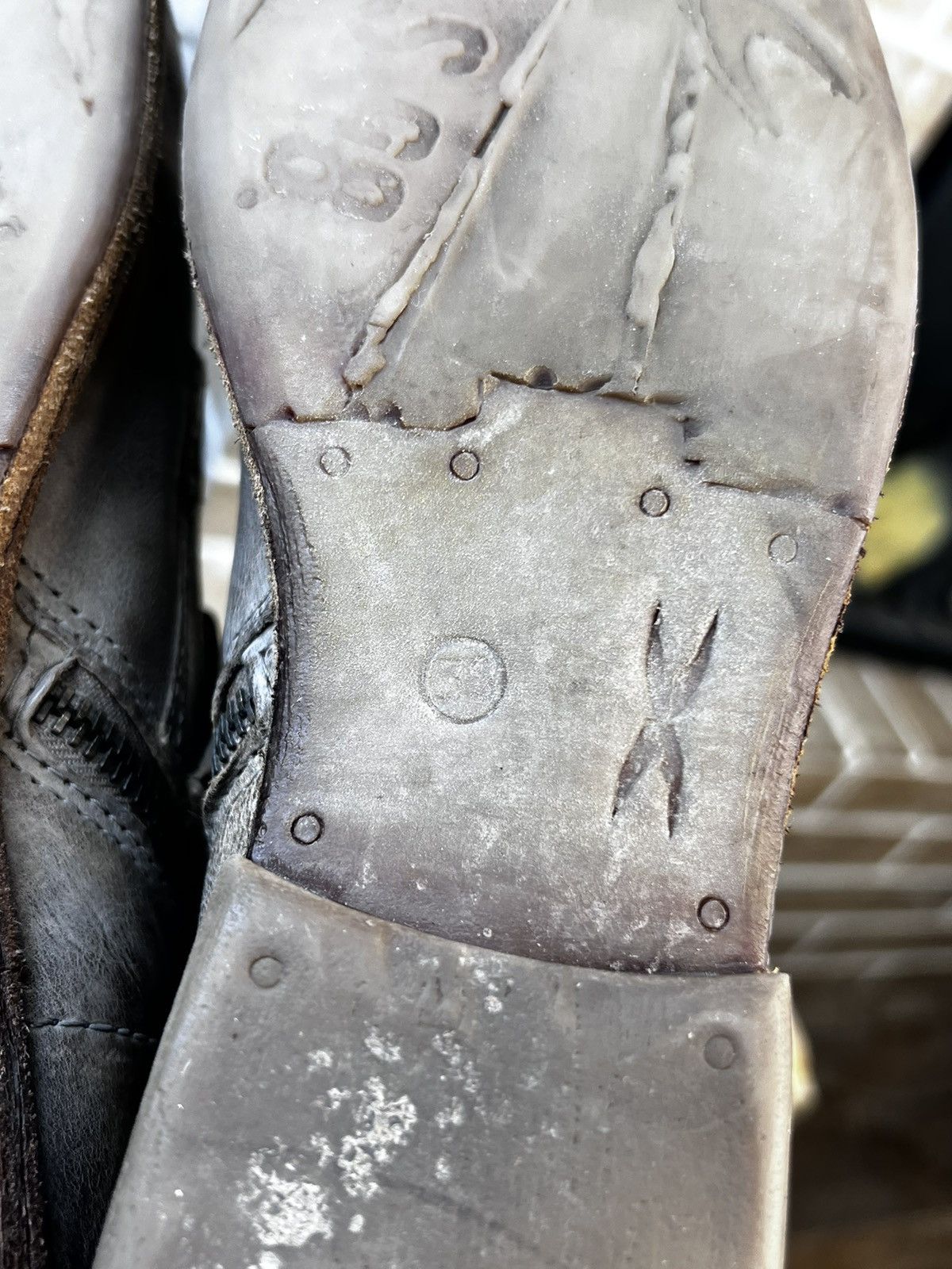 A.S.98 A.S.98. Airstep Grey Leather Biker Ankle Boots Size US 8 / IT 38 - 12 Thumbnail