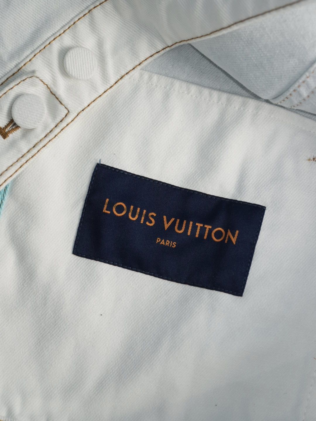 Louis Vuitton Louis Vuitton Starry Sky Gradient Splash-Ink Denim Jacket Size US L / EU 52-54 / 3 - 13 Thumbnail