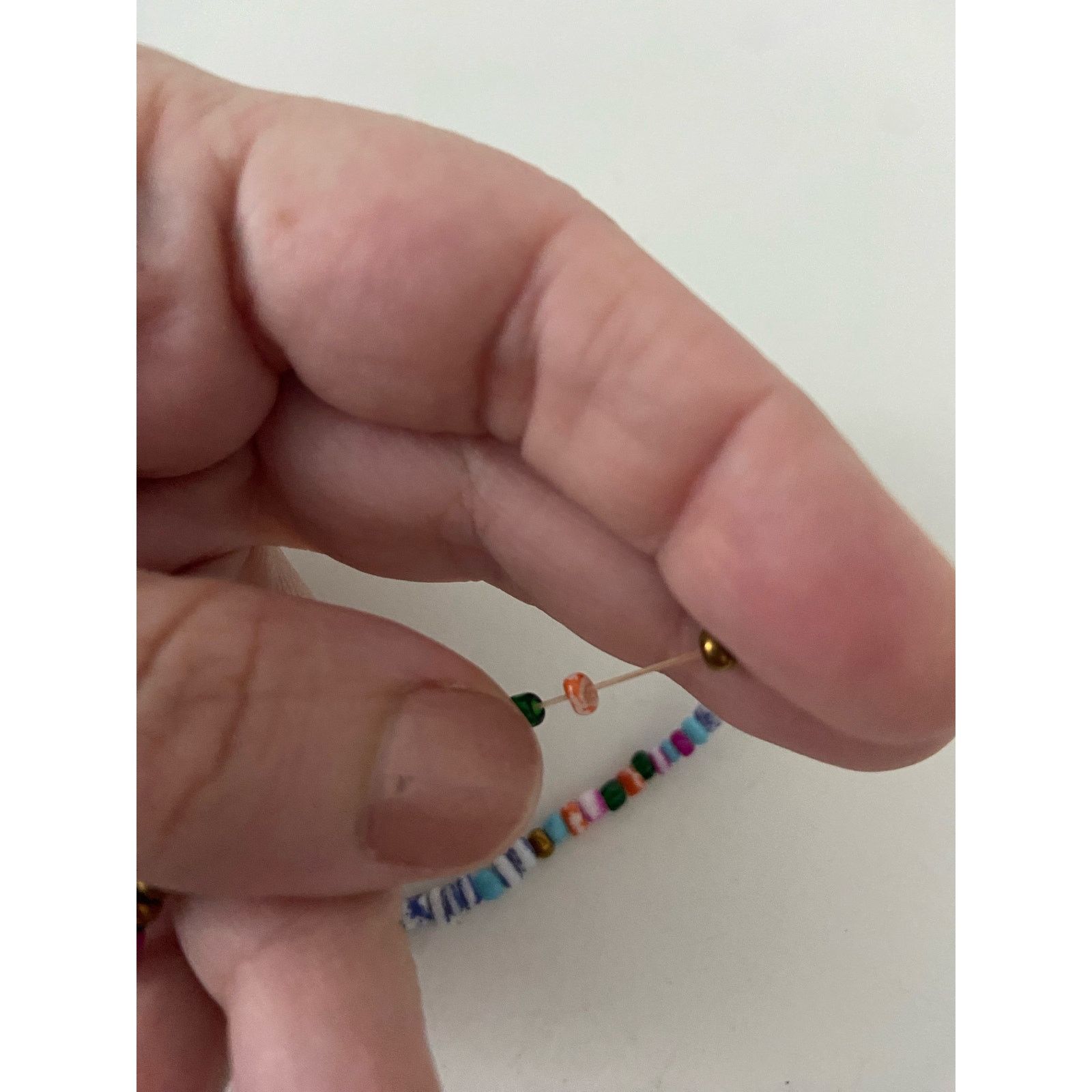 Handmade Colorful beaded bracelet stretchy Size ONE SIZE - 3 Thumbnail