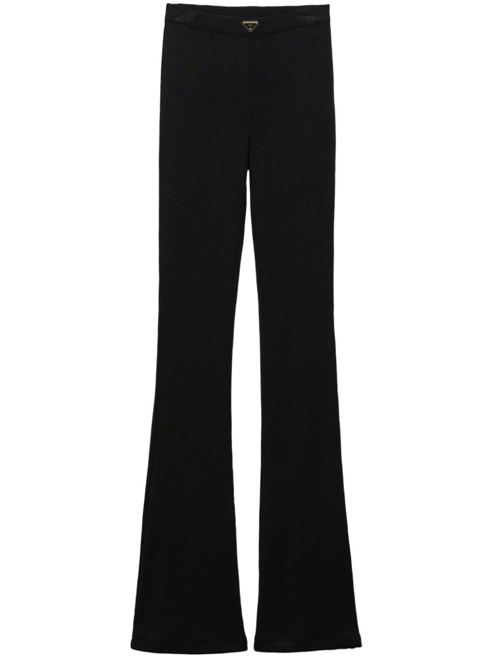 Prada RIBBED JERSEY TROUSERS Size 27" / US 4 / IT 40 - 1 Thumbnail
