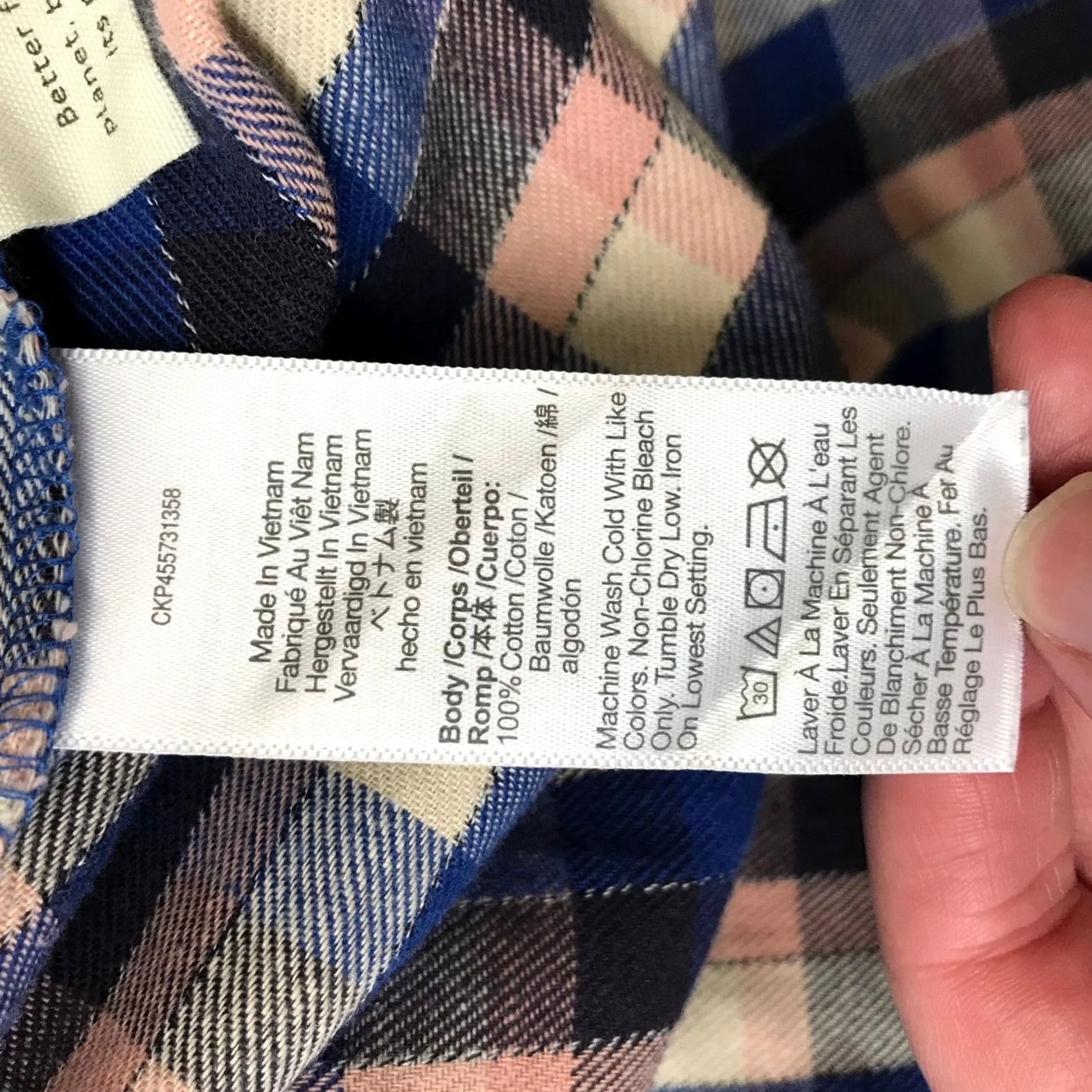 Madewell Madewell Womens Small Blue Pink Plaid Flannel Button Down Shirt Cotton Relaxed Size S / US 4 / IT 40 - 8 Thumbnail