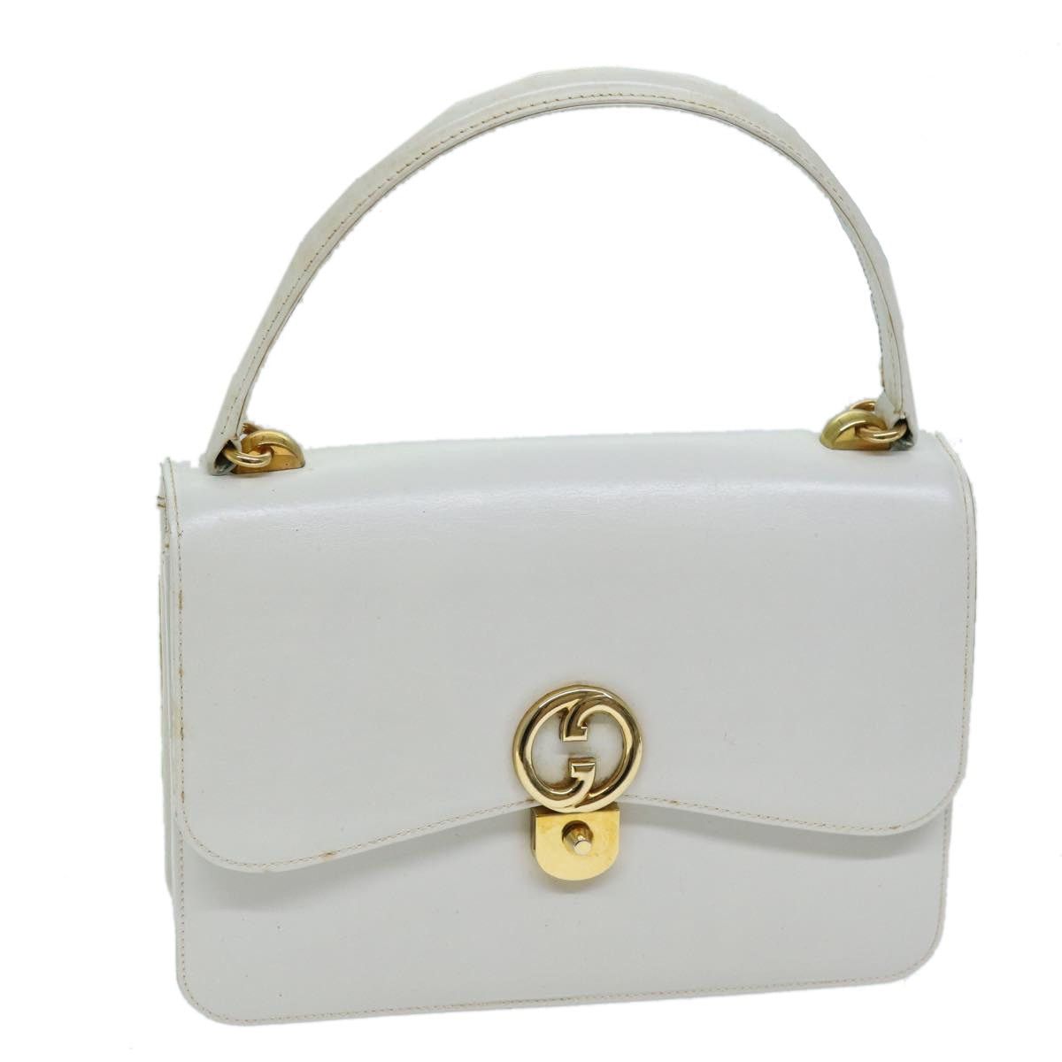 Gucci GUCCI Hand Bag Leather White Size ONE SIZE - 1 Thumbnail