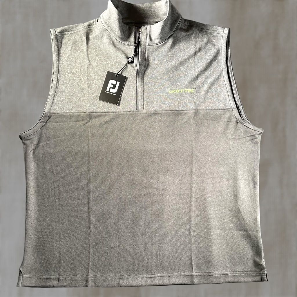 Footjoy FootJoy Heather Yoke 1/2 Zip Vest Mens XL Gray GOLFTEC Windbreaker Layer Jacket Shirt Accessories Size US XL / EU 56 / 4 - 1 Thumbnail