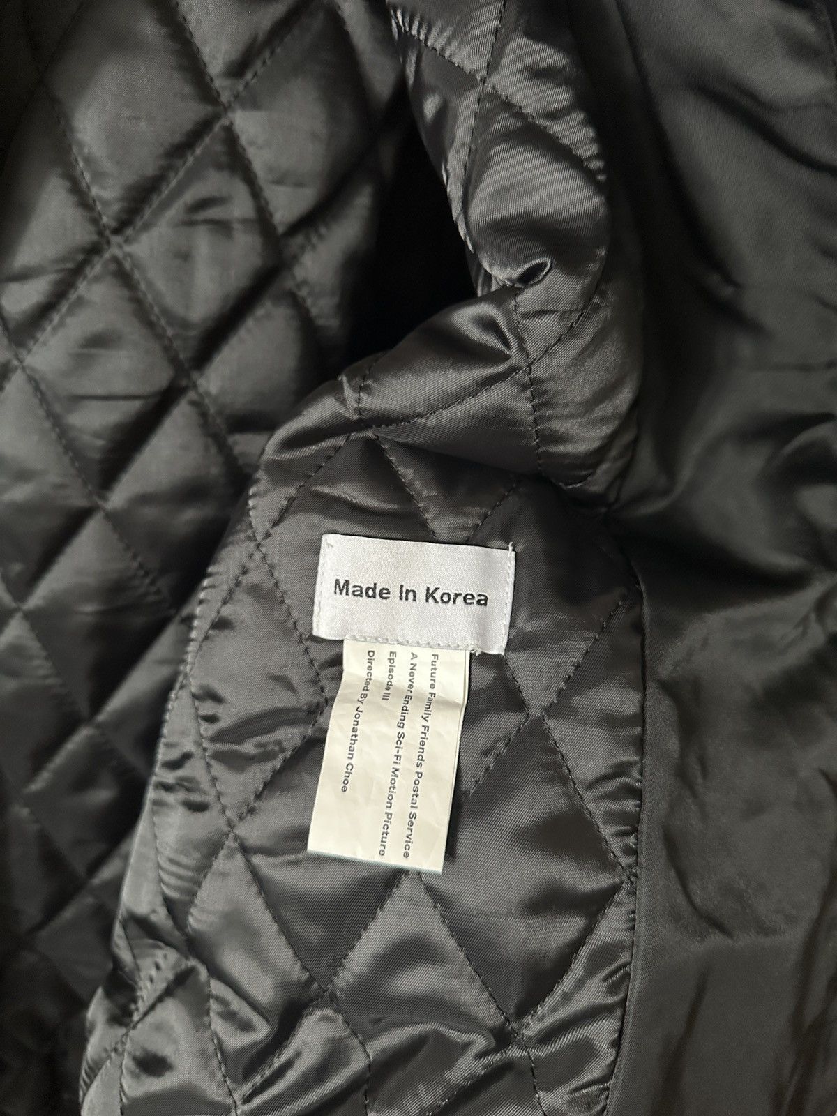 FFFPOSTALSERVICE FFFPostal Service FW22 black zip MA-1 bomber jacket Size US L / EU 52-54 / 3 - 6 Thumbnail
