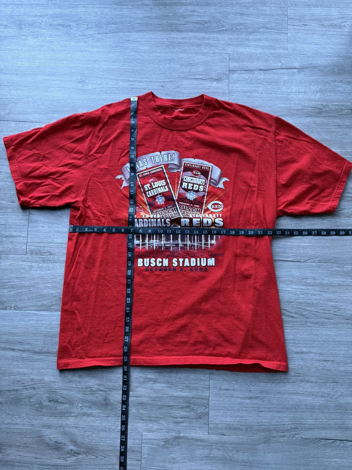 Vintage St Louis Cardinals Cincinnati Reds Game 163 T Shirt Tee Size US XL / EU 56 / 4 - 3 Thumbnail
