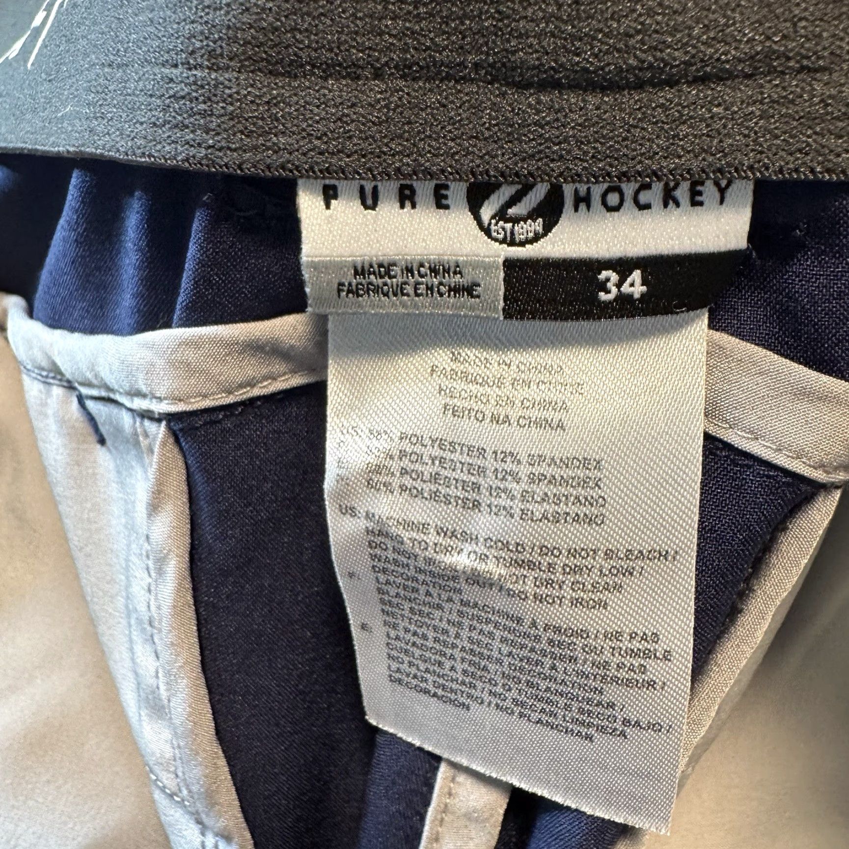 Vintage Pure Hockey Offseason Tech Shorts 2.0 Men’s Size 34 Navy Blue Stretch Golf Shorts Size US 34 / EU 50 - 3 Thumbnail