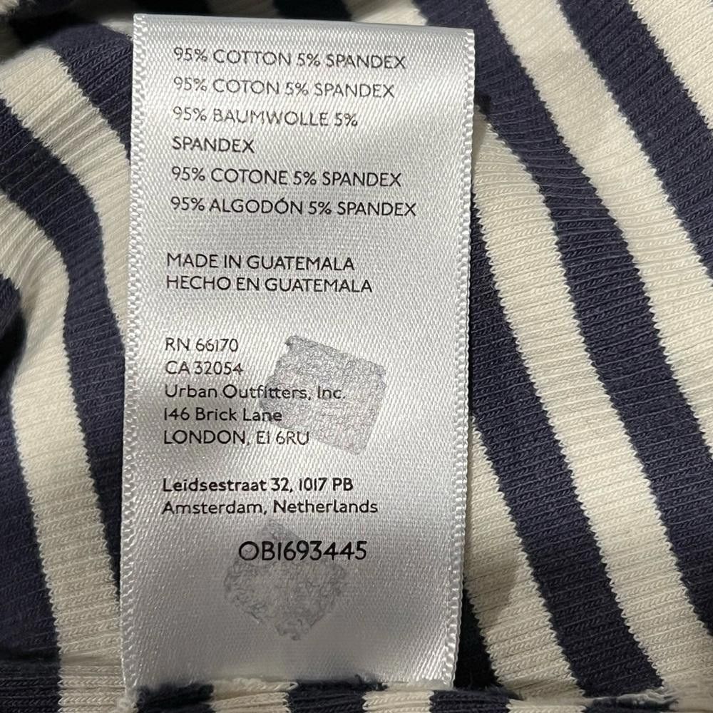 Designer NWOT We The Free Size Small Shirt Blue White Stripe Size S / US 4 / IT 40 - 4 Thumbnail