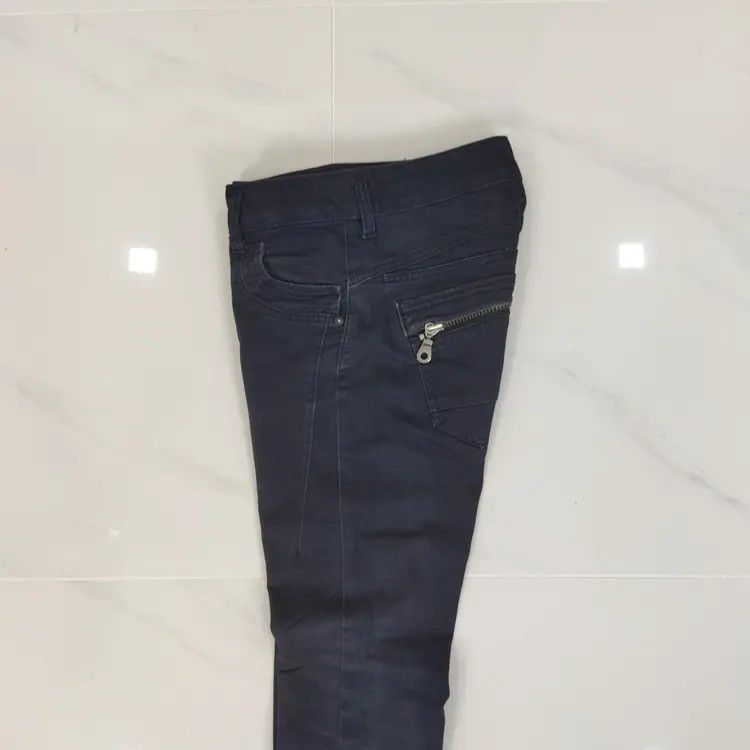 Vintage QUEEN LOW DARK BLUE SKINNY PANT Size US 26 / EU 42 - 11 Thumbnail