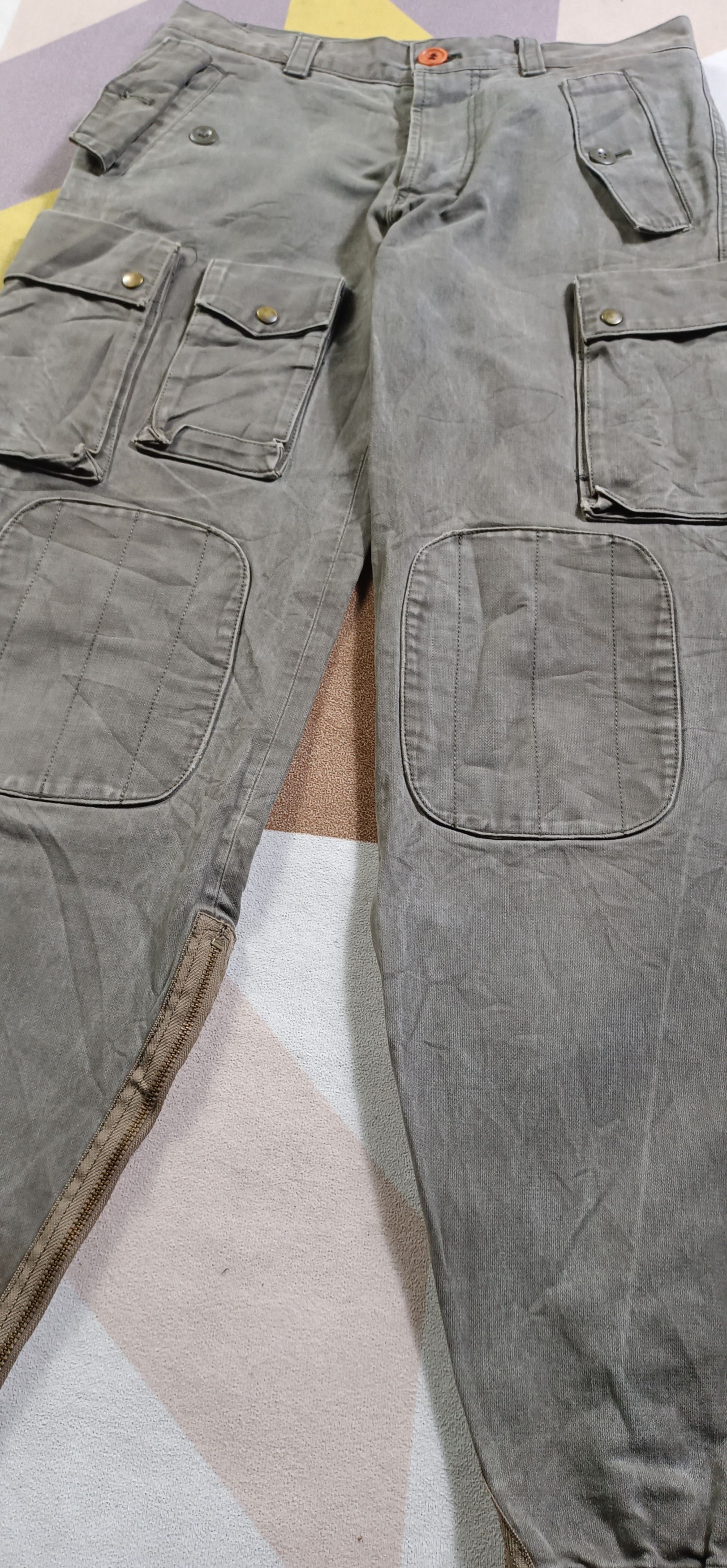 14th Addiction × Henry Cotton's × KMRii Vintage🔥Henry Cottons "Luva Tram"Tactical Multi Pocket Size US 31 - 5 Thumbnail