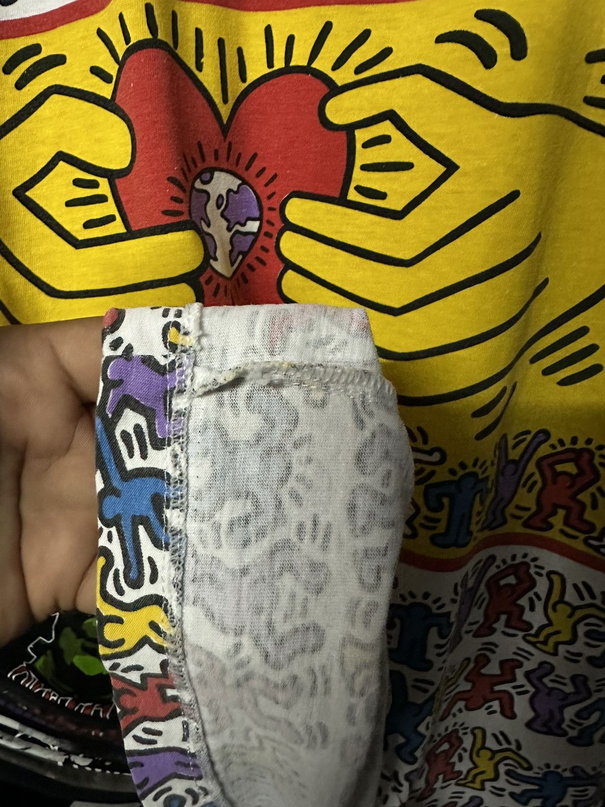 Andy Warhol Vintage 90s Keith Haring Popart Ovp Tee Size US M / EU 48-50 / 2 - 7 Thumbnail