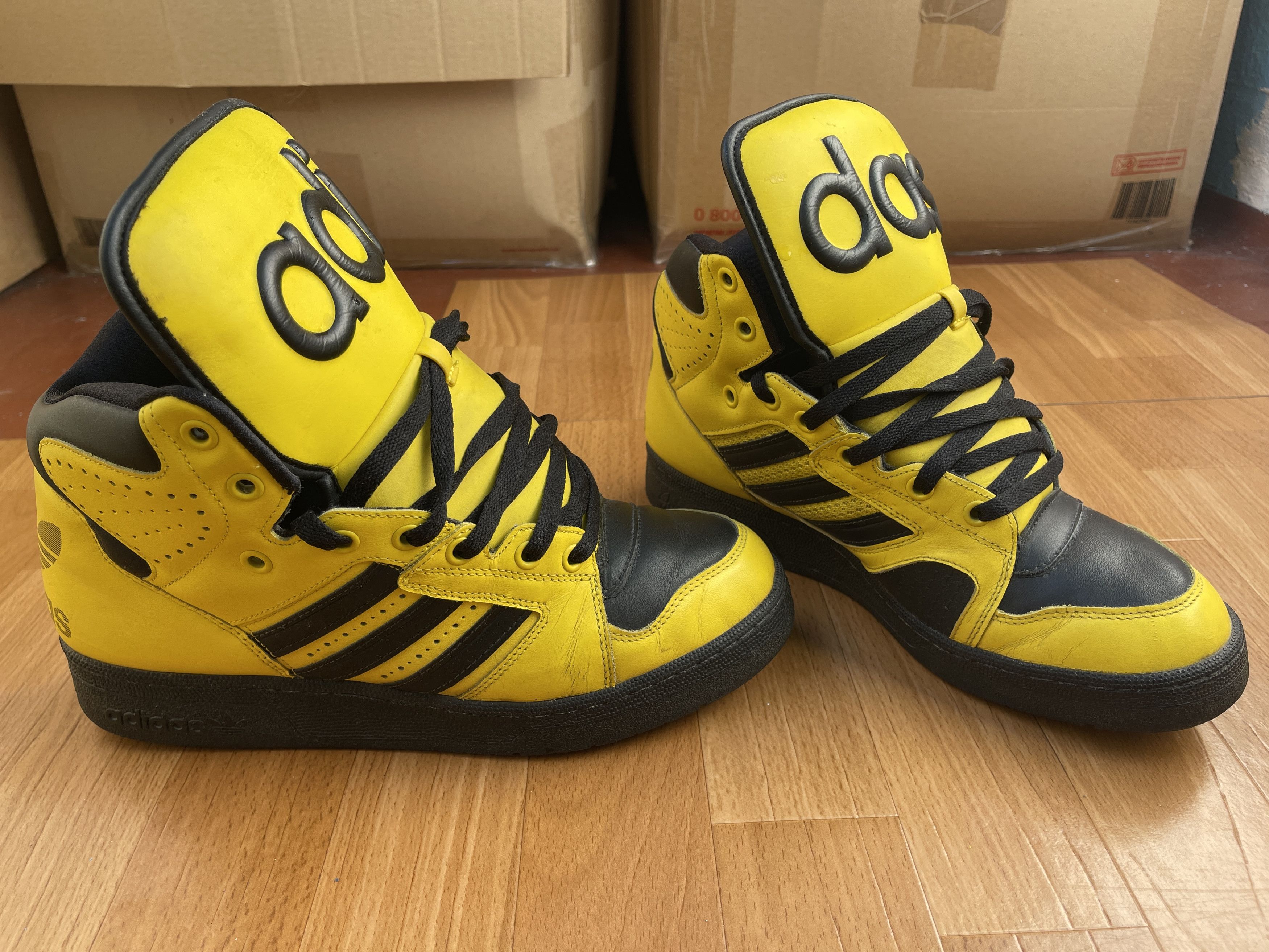 Adidas × Jeremy Scott Adidas sneakers Jeremy Scott Instinct Top shoes ObyO V24530 Size US 10 / EU 43 - 8 Thumbnail