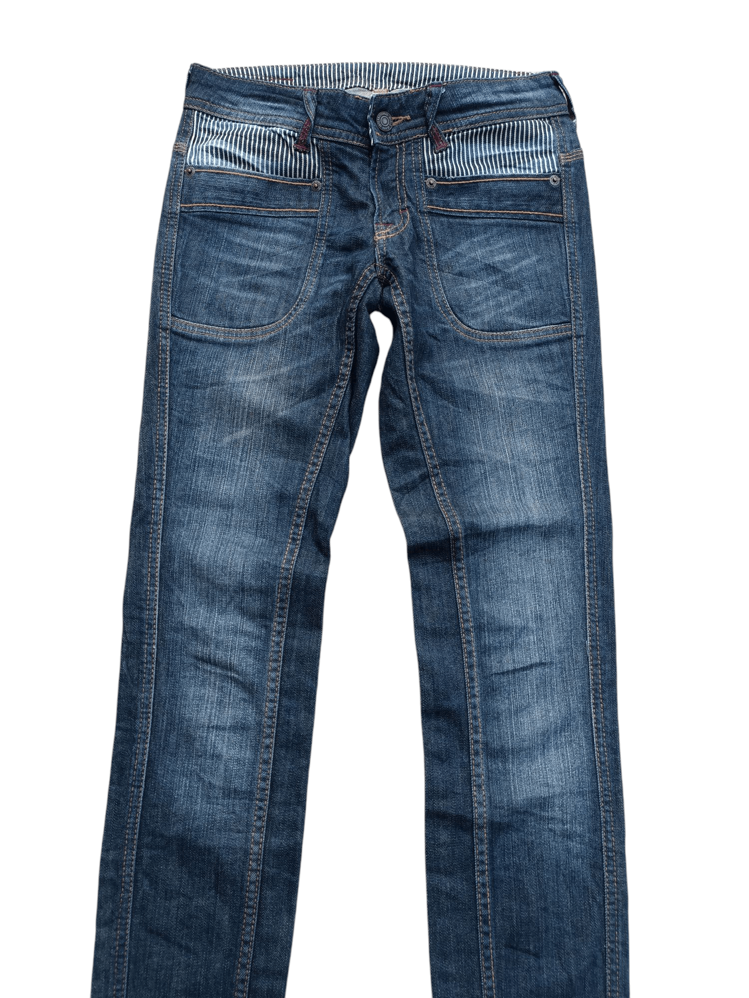 Japanese Brand Japanese 🇯🇵 Heart Market Slim Fit With Buckle Jeans E232 Size US 27 - 2 Thumbnail
