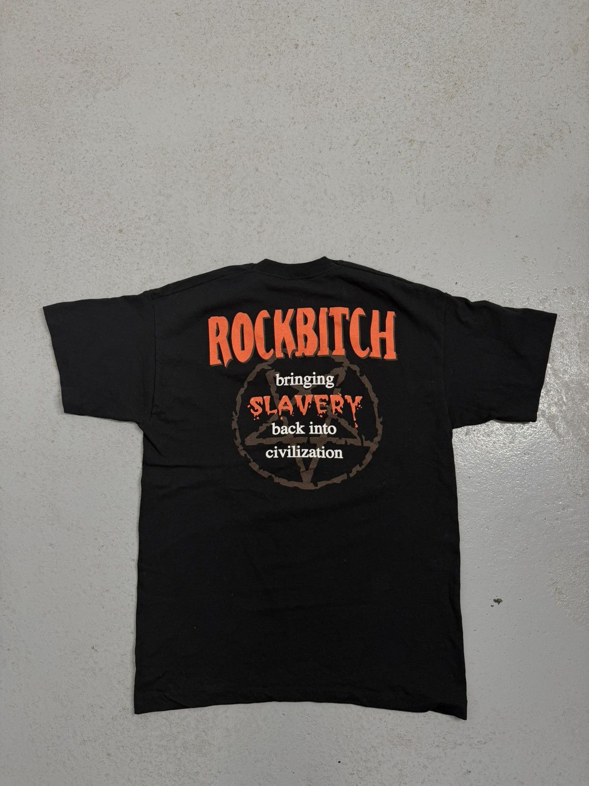 Band Tees 1997 Rare Rockbitch Bringing Slavery Queer Metal Band Tee Size US L / EU 52-54 / 3 - 12 Thumbnail