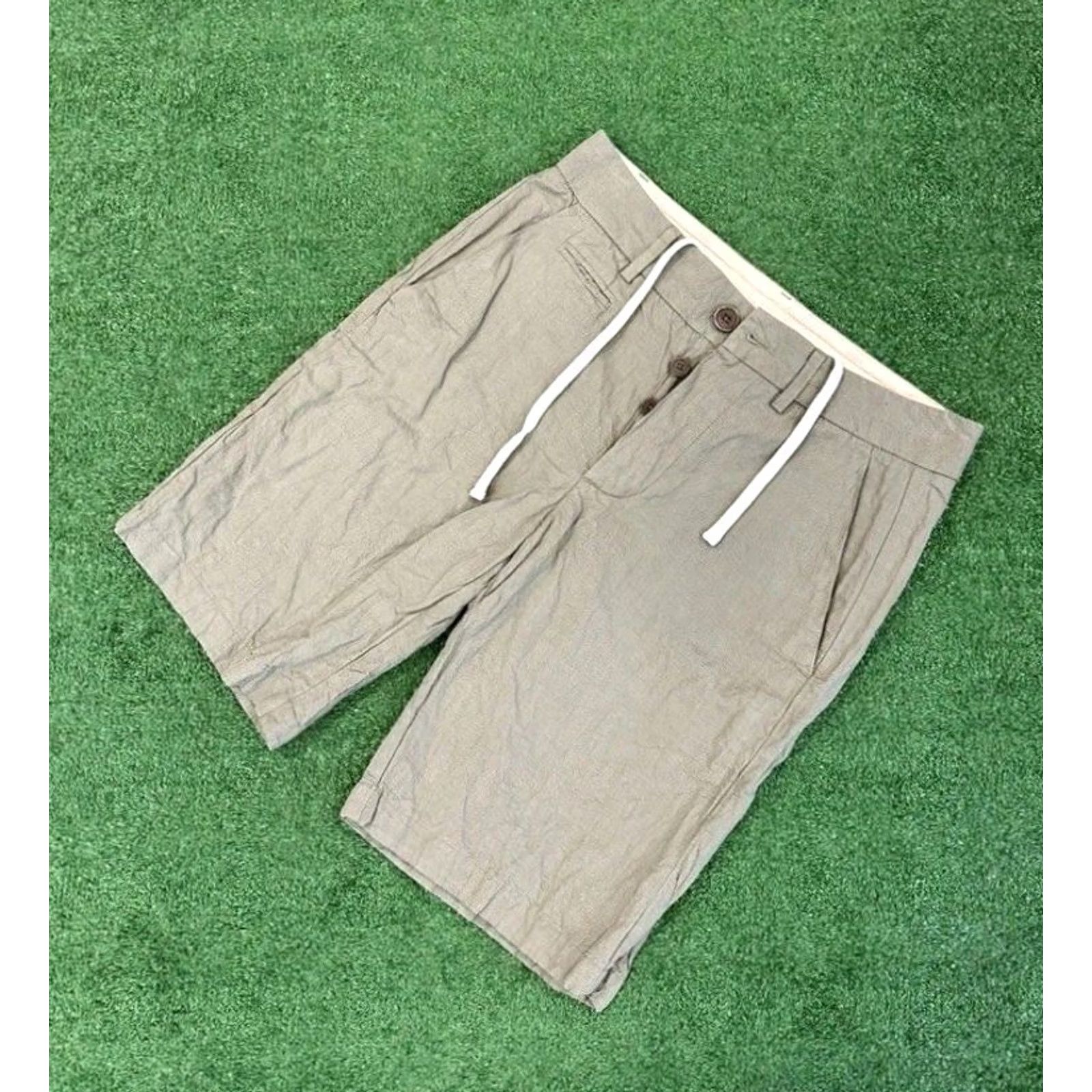 James Perse James Perse Shorts Mens 28 Cotton Blend Metal Lined Flat Front Chino Greystone Size US 28 / EU 44 - 2 Thumbnail
