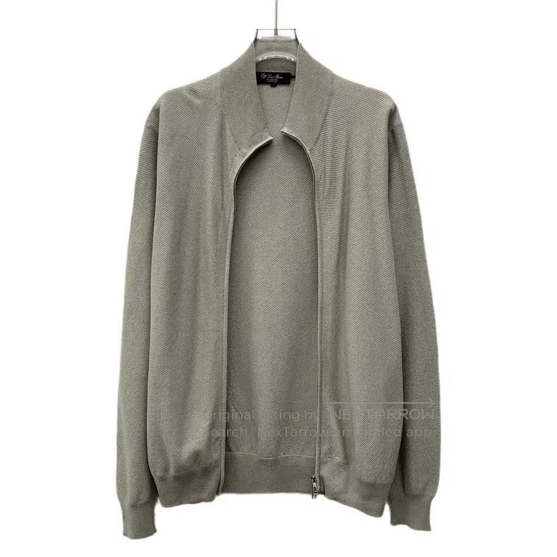 Loro Piana Loro Piana Brown Gray Zipper Long Sleeve Knit Cardigan Size US M / EU 48-50 / 2 - 1 Thumbnail