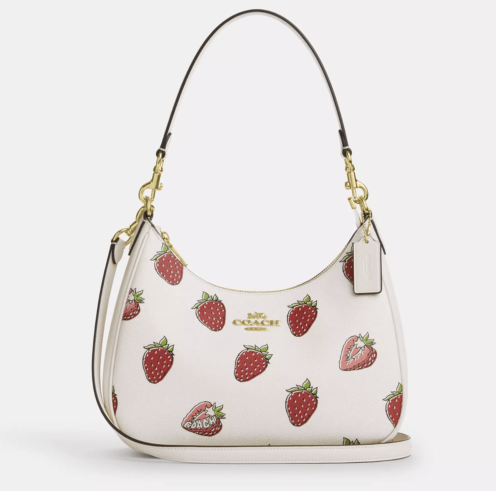 Coach NWT COACH Teri Hobo Bag With Strawberry Print CAL67 Size ONE SIZE - 8 Thumbnail