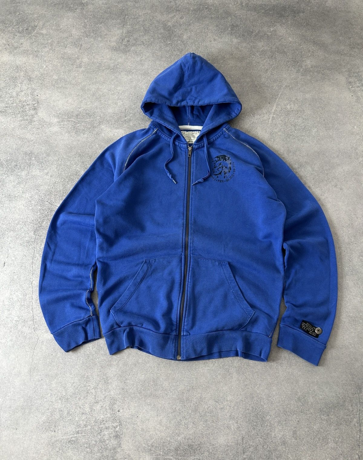 Diesel Diesel blue vintage zip-hoodies mens rare Size US M / EU 48-50 / 2 - 1 Thumbnail
