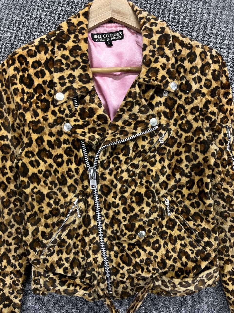 If Six Was Nine Vintage Hell Cats Punk Not Dead Leopard Jacket Size S / US 4 / IT 40 - 5 Thumbnail