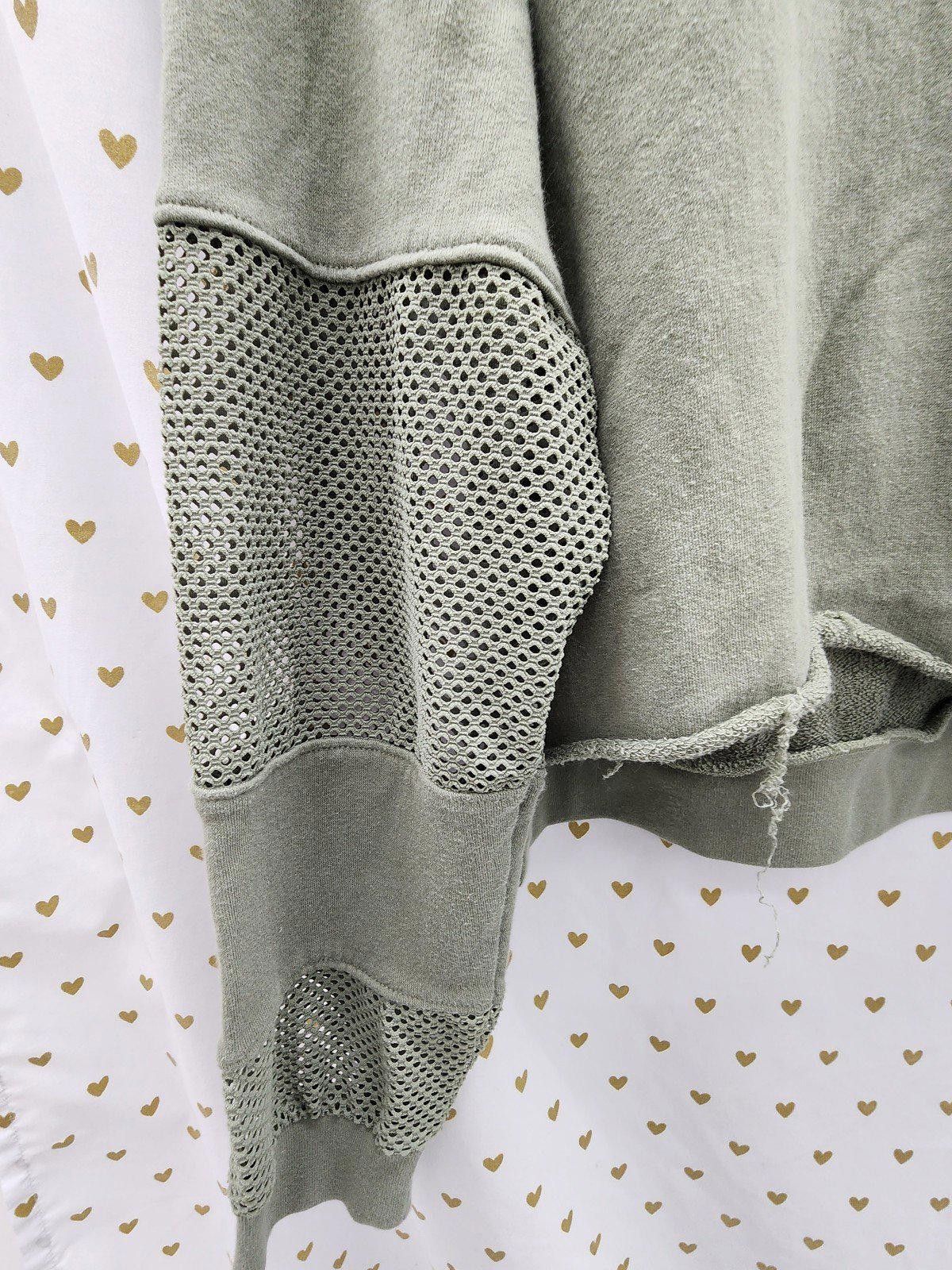 Pink Victorias secret pink green net sleeve hoodie crop med Size M / US 6-8 / IT 42-44 - 2 Thumbnail