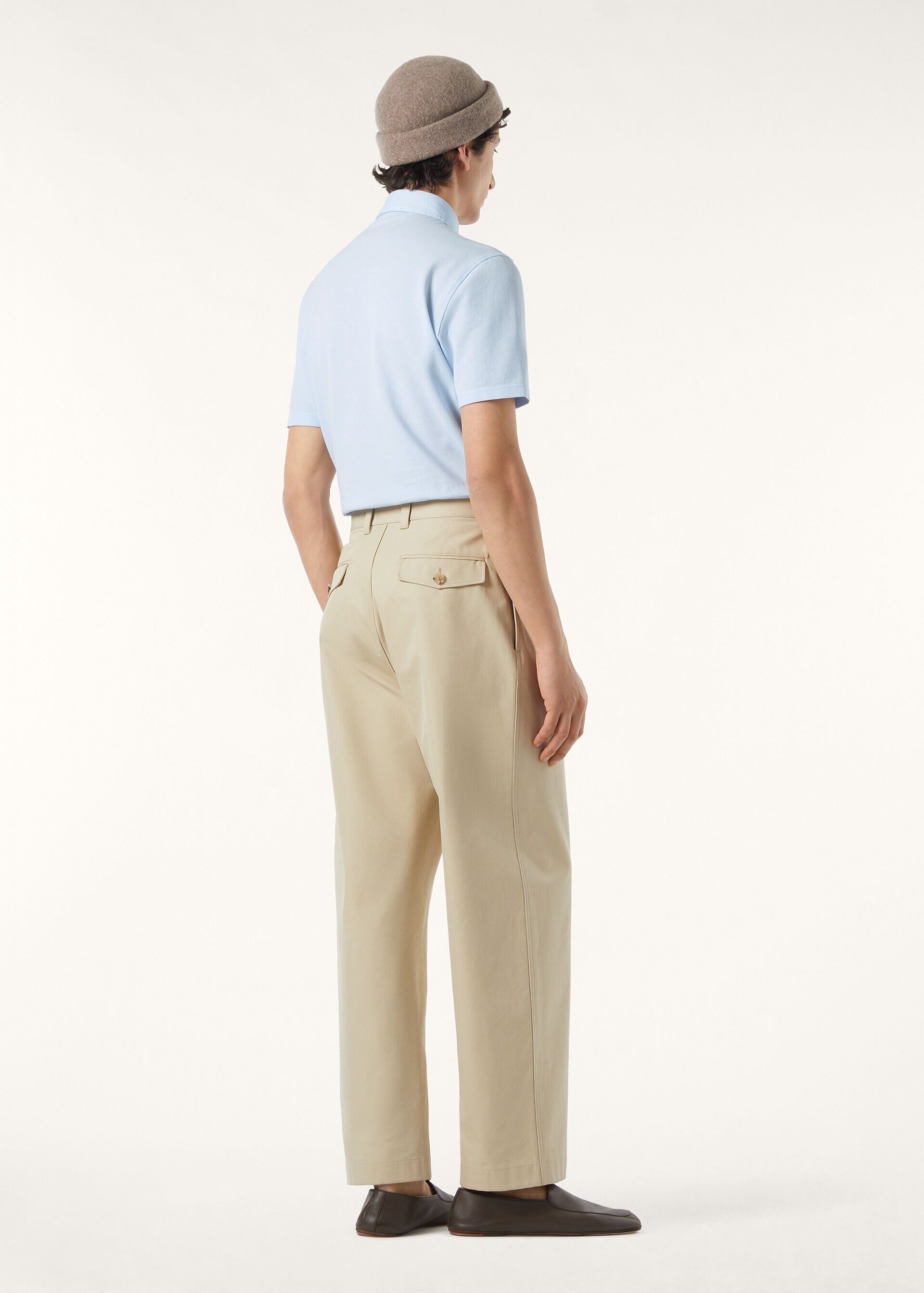 Loro Piana os11x0226 FAP9959 Brenna Polo Shirt in Celestial Breeze Size US M / EU 48-50 / 2 - 5 Thumbnail