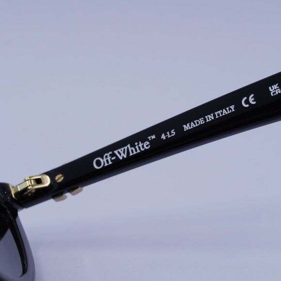 Off-White Off-White OERI13V JASPER 1007 Sunglasses Black Geometric Size ONE SIZE - 7 Thumbnail
