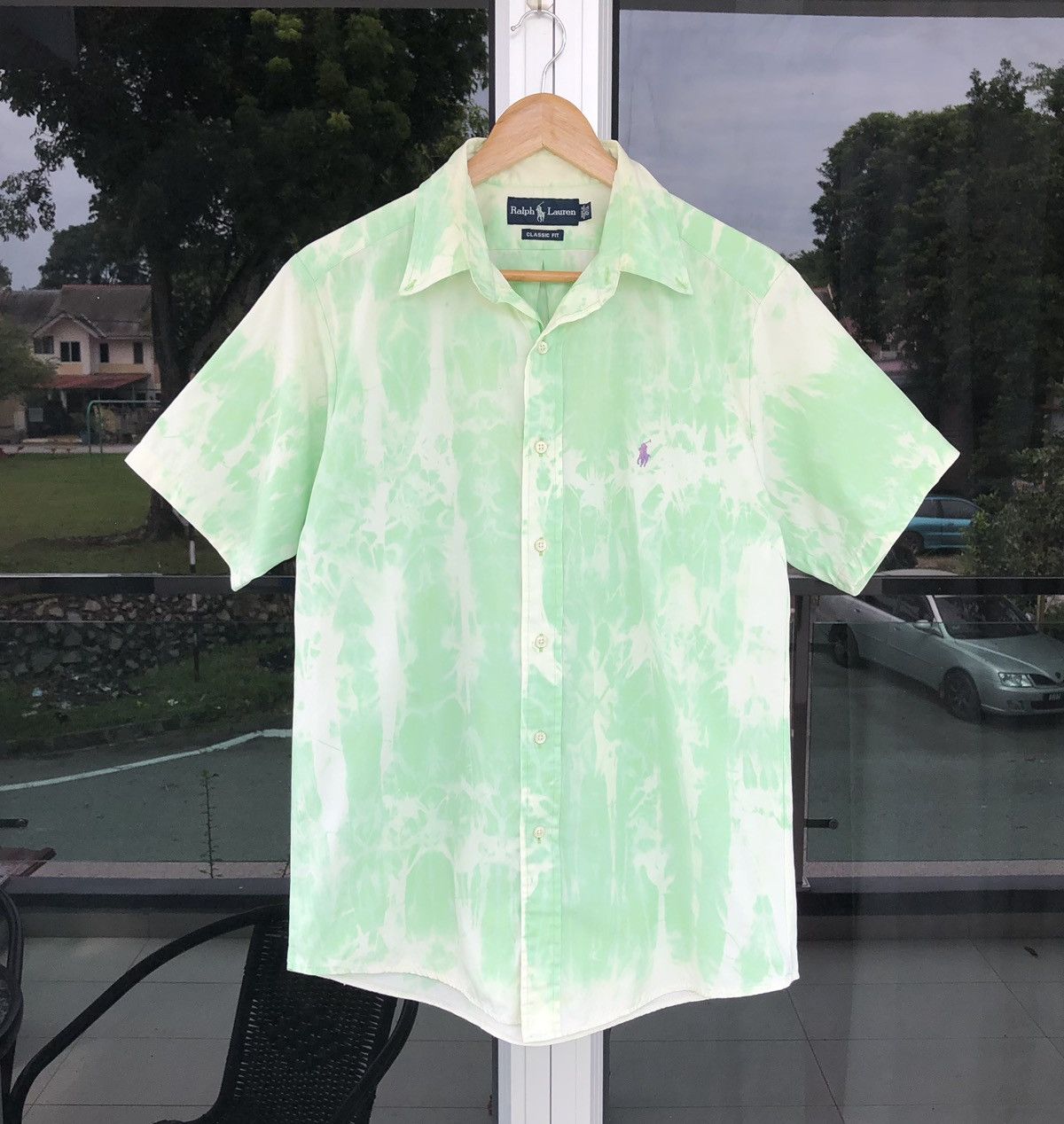 Polo Ralph Lauren Polo Ralph Lauren Men Tie Dye Button Down Short Sleeve Shirt Size US M / EU 48-50 / 2 - 6 Thumbnail