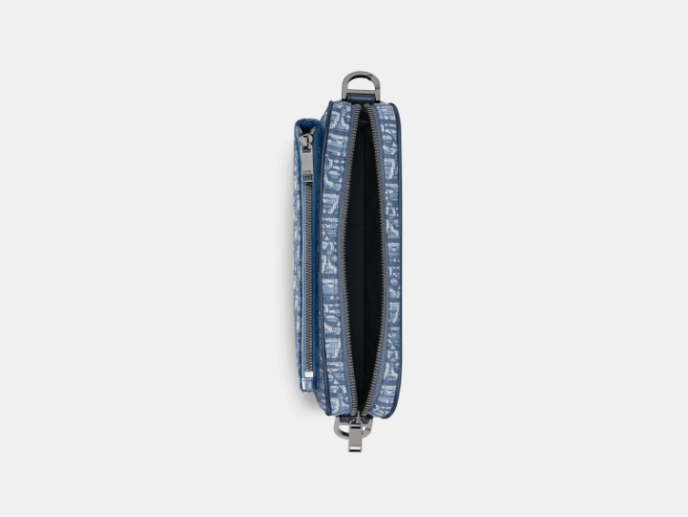 Dior o1w1db10426 1ADPO2 Size : OS / Saddle Triple Pouch in Blue Size ONE SIZE - 3 Thumbnail