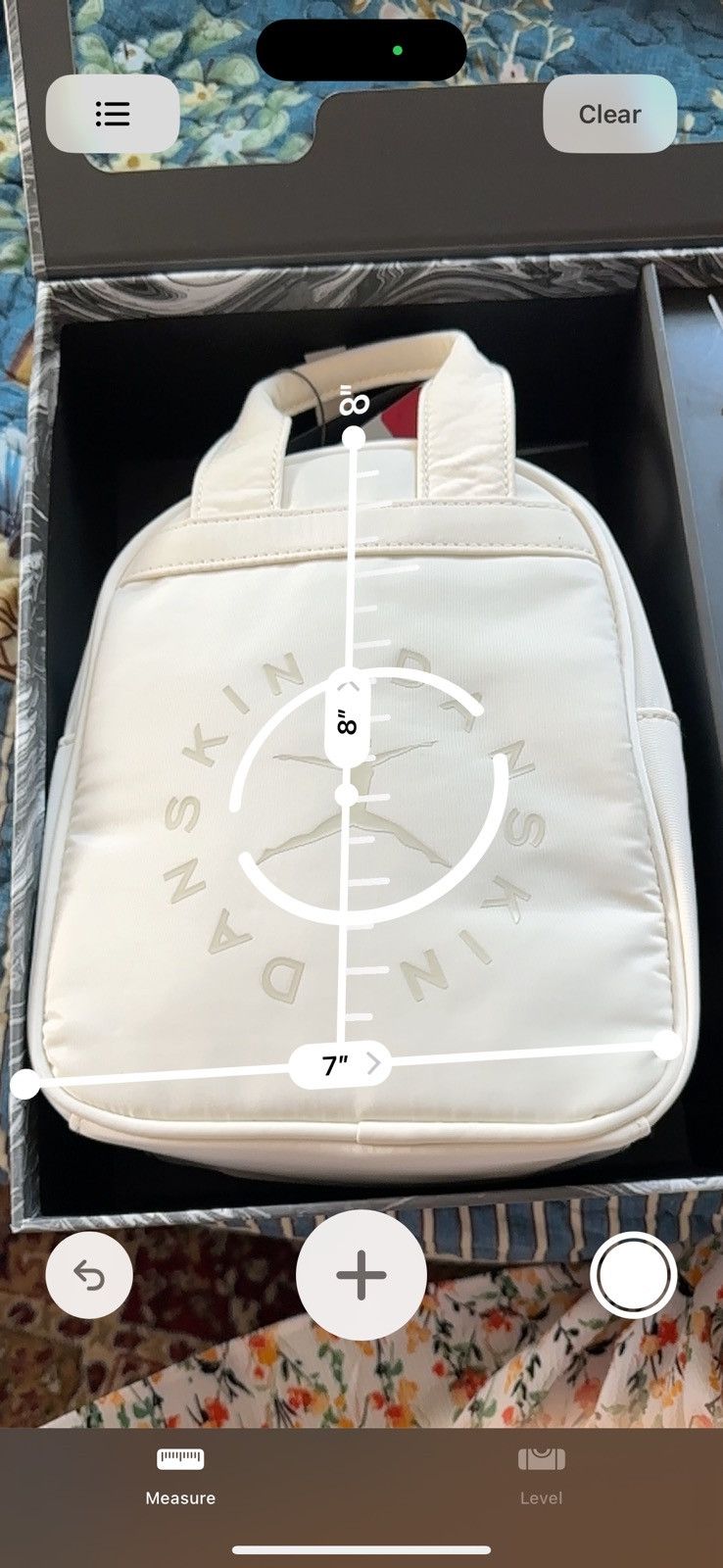 Designer $60 Danskin CREAM SMALL BACKPACK + CARD CASE + KEY CHAIN 3pc Size ONE SIZE - 10 Thumbnail