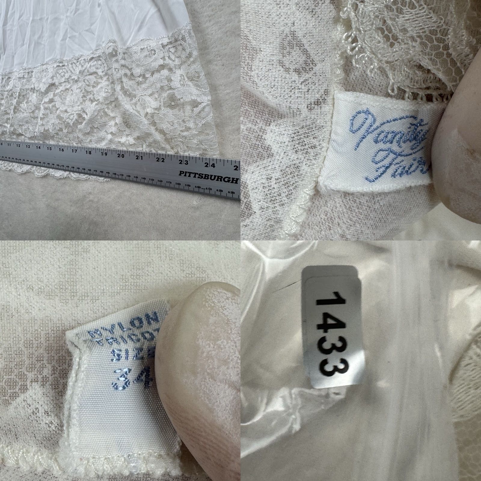 Vintage VINTAGE Vanity Fair Slip Dress White 34 Full Body Under Garment 1950s Nylon Womens Size XXS / US 00 / IT 34 - 8 Thumbnail