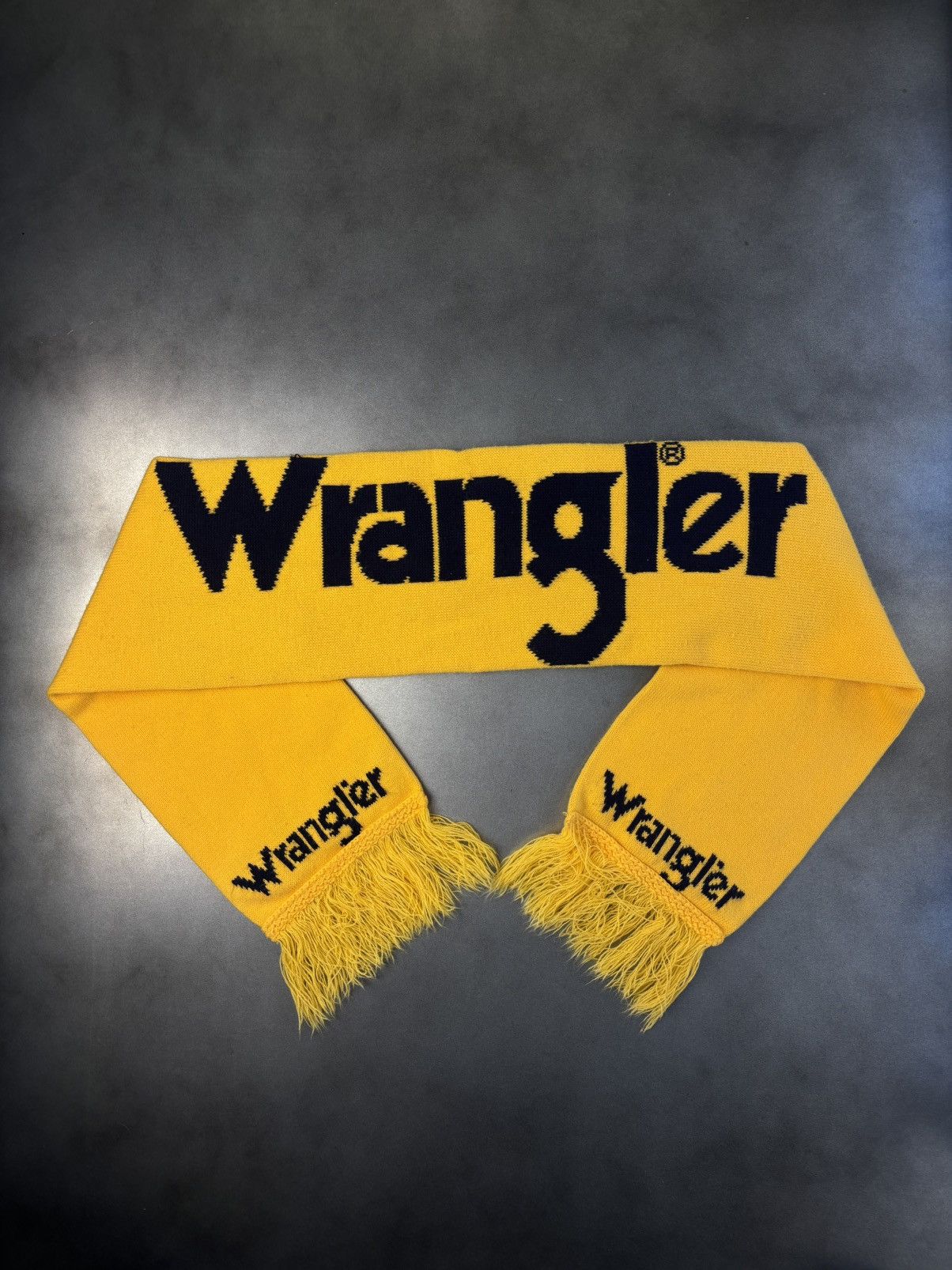 Vintage × Wrangler 1980s Wrangler Scarf 80s Vintage Wrangler Jeans Winter Rodeo Size ONE SIZE - 15 Thumbnail