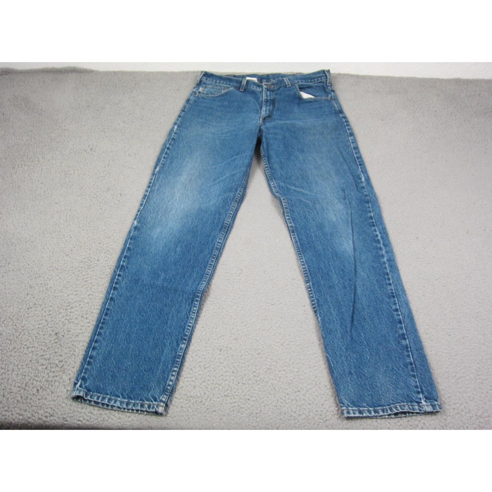 Carhartt Carhartt Jeans Mens Regular Straight Blue Denim Relaxed Fit 38x34 5-Pocket Workwear B17DST Size US 38 / EU 54 - 3 Thumbnail
