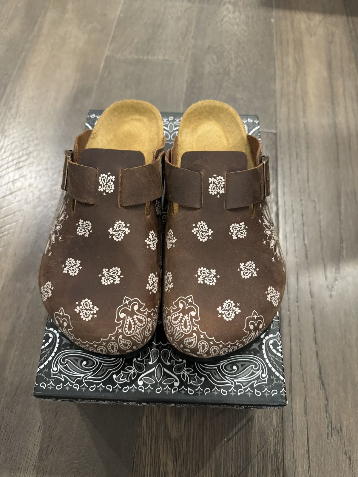 image of Bravest Studios Mocha Paisley Clogs Shoes, Men's (Size 11)