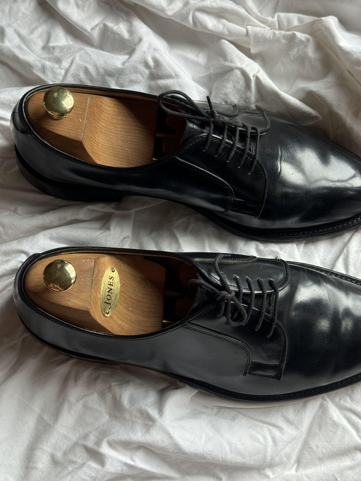 Loake Loake 771B Black classic polished leather derby Size US 11 / EU 44 - 7 Thumbnail