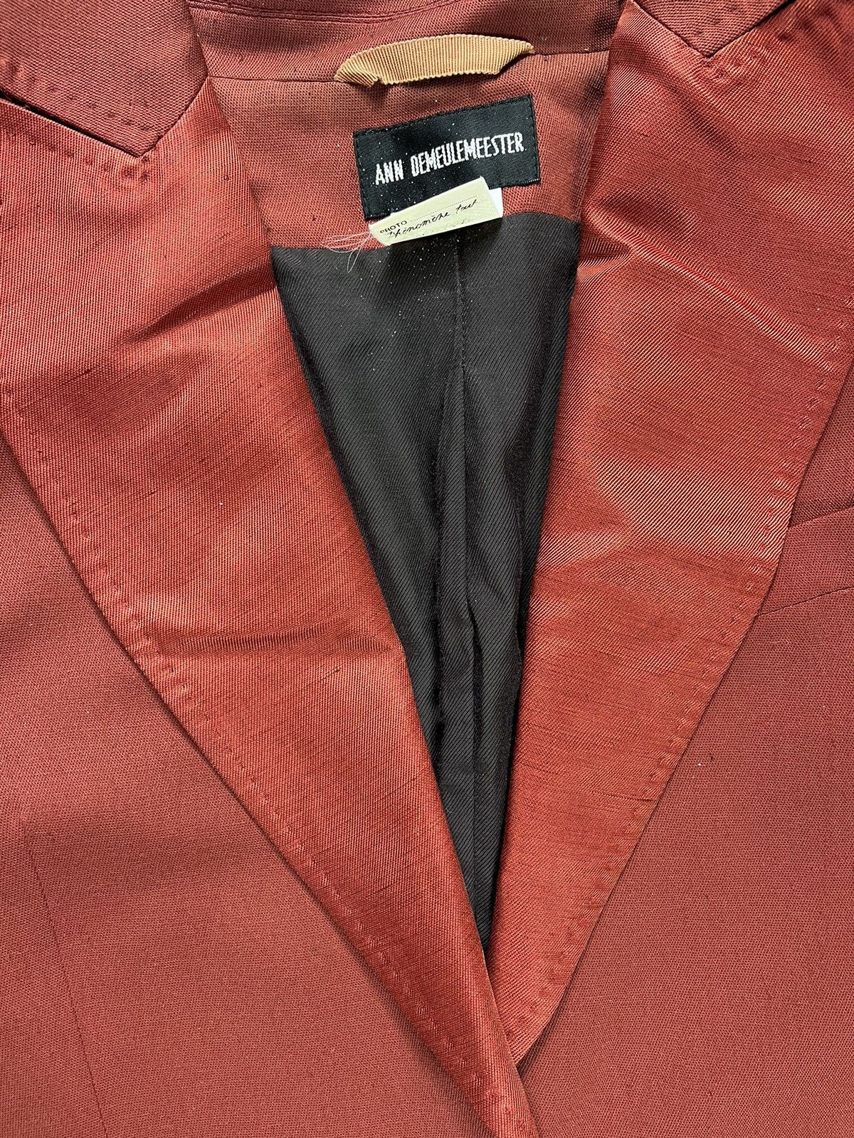 Ann Demeulemeester Ann Demeulemeester - Rusty Orange Prototype Blazer Size S / US 4 / IT 40 - 3 Thumbnail