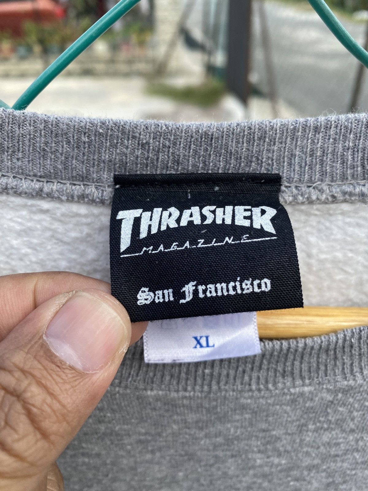 Thrasher Vintage Thrasher spelllout sun faded sweatshirt Size US XL / EU 56 / 4 - 6 Thumbnail