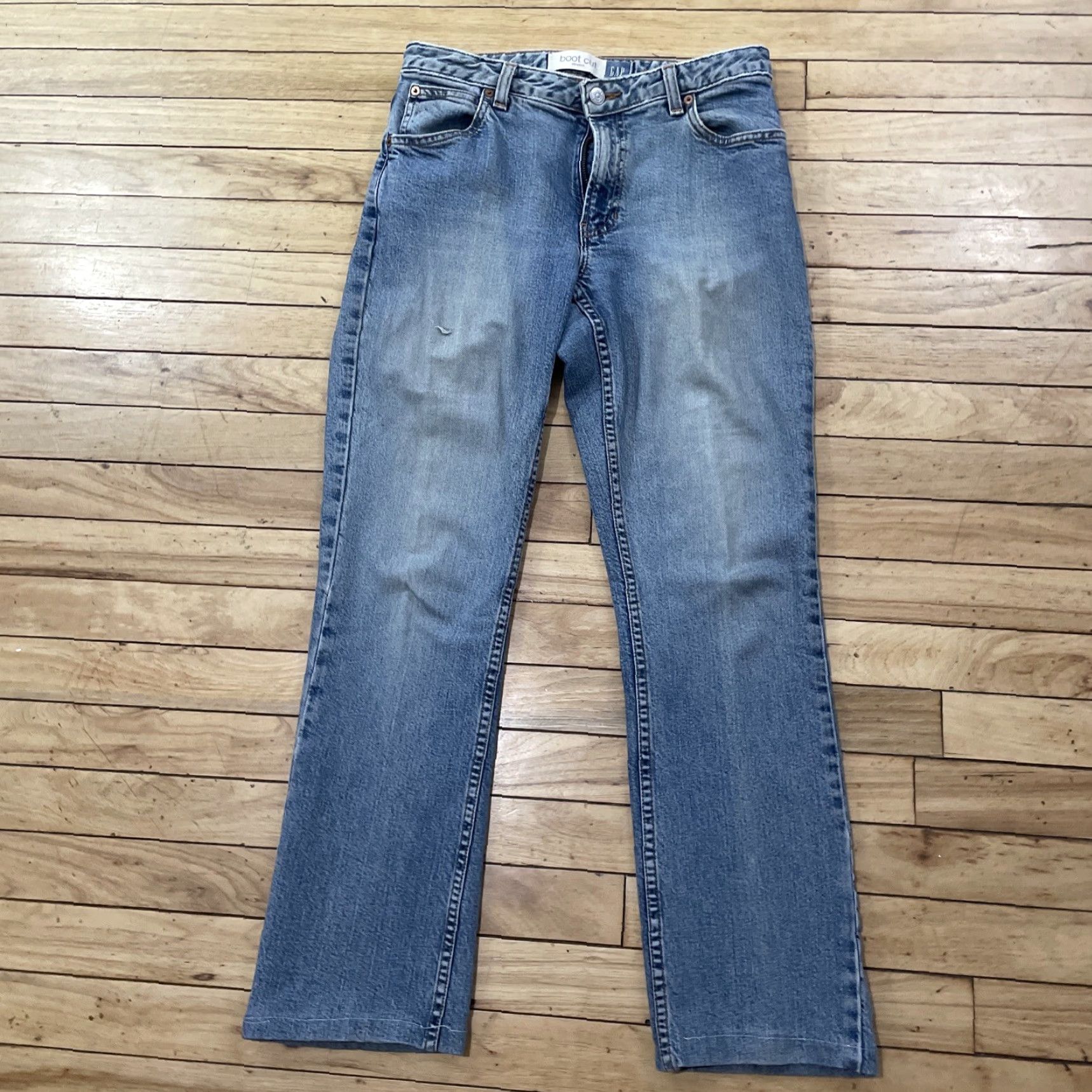 Gap GAP Jeans Women 4 Boot Cut Regular Vintage 90s Light Blue Stretch Denim 29x28 Blue, Navy, Denim Bootcut Women 4 GAP Jeans Vintage 90s Size 27" / US 4 / IT 40 - 4 Thumbnail