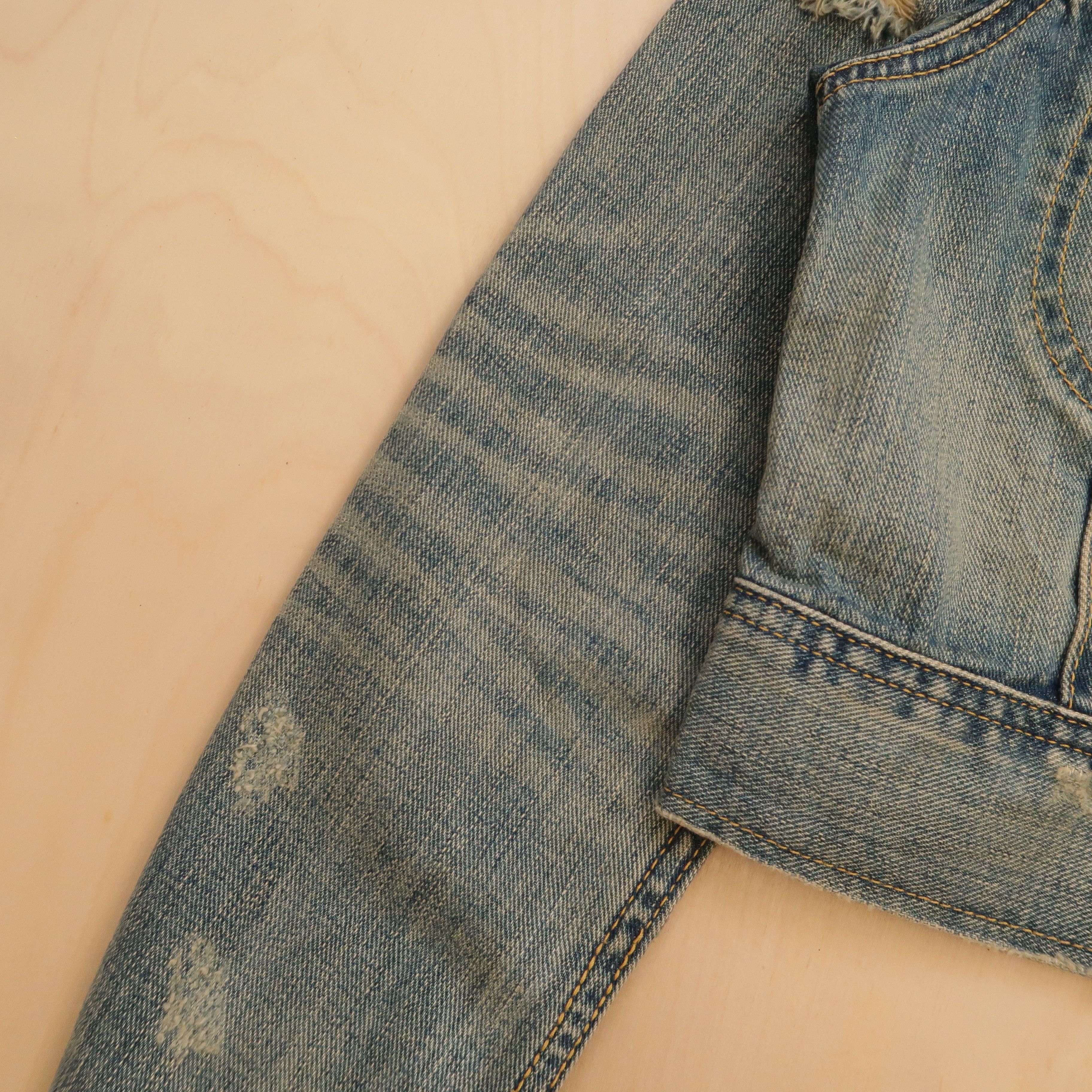 Japanese Brand Lee x Union Made x SLY Japan Distressed Cropped Jacket Size US S / EU 44-46 / 1 - 9 Thumbnail