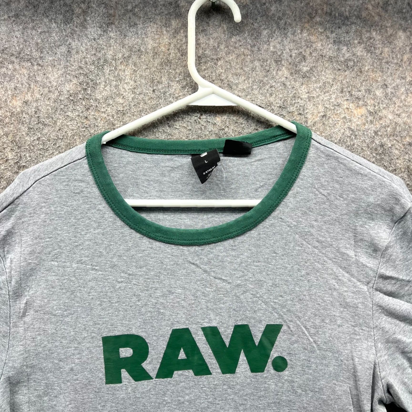 G-Star G Star Raw Shirt Women Large Gray Green Casual Tee Crewneck Slim Fit Stars Shirt Womens G-Star Shirt Size L / US 10 / IT 46 - 3 Thumbnail