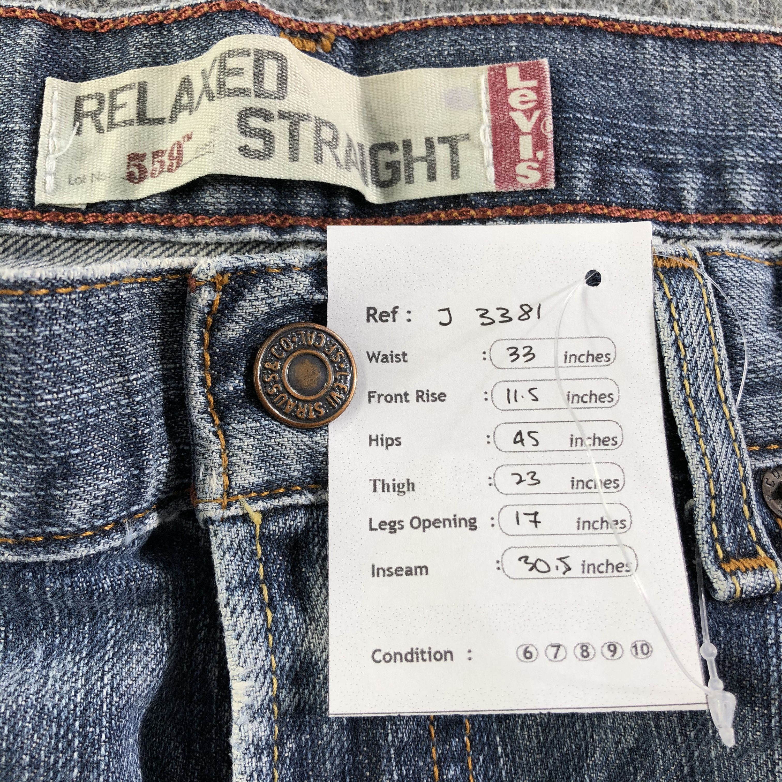 Levi's Vintage Levis 559 Jeans-J3381 Size US 33 - 12 Thumbnail