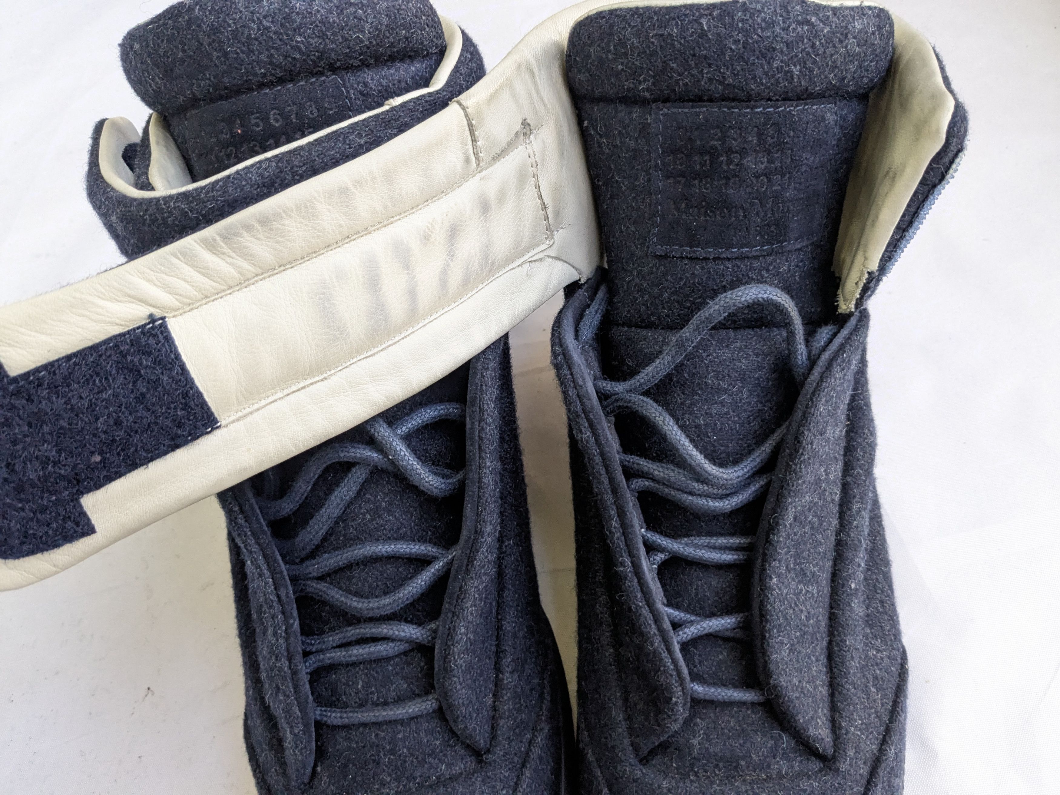 Maison Margiela Future Navy Blue 8 41 Wool Leather