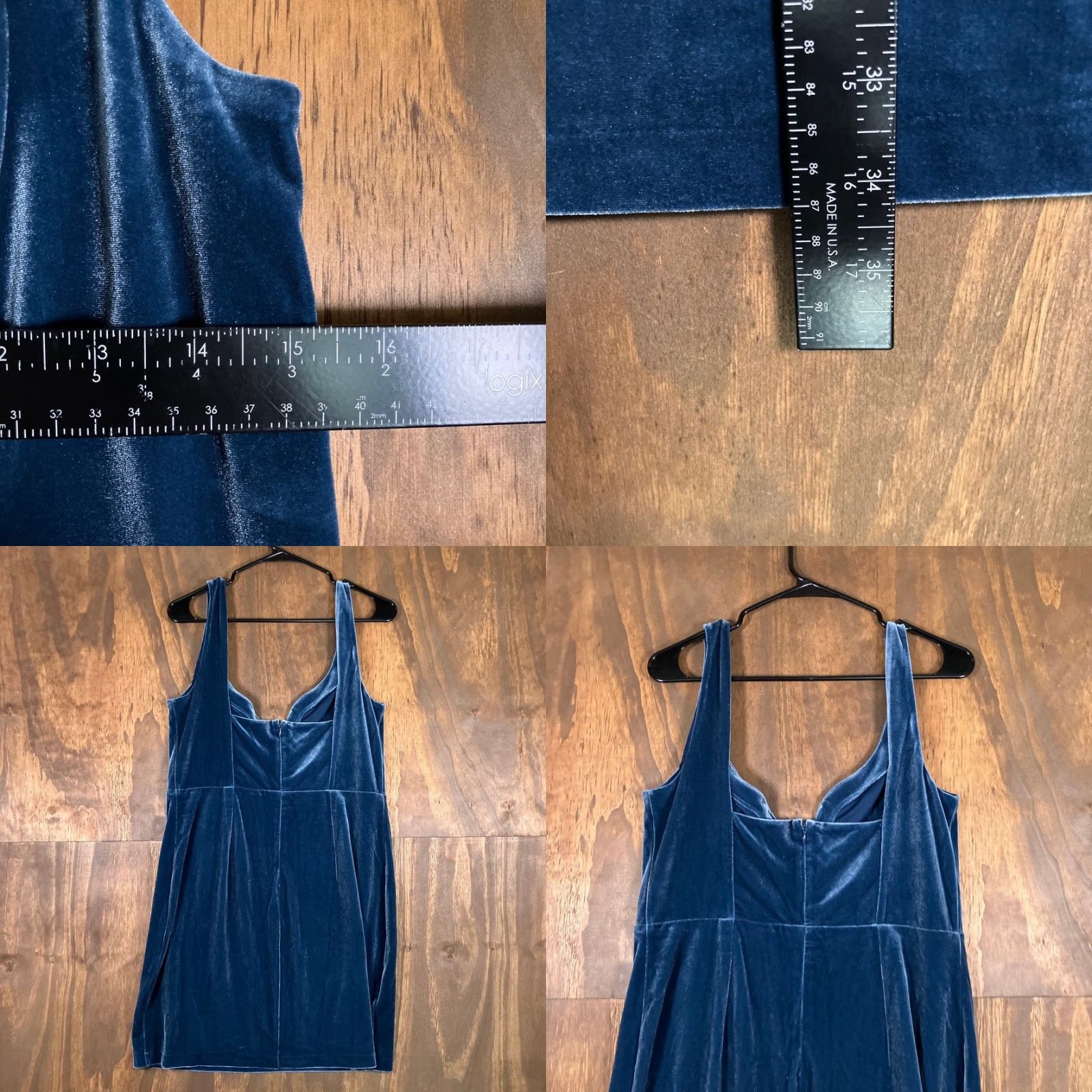 Express Express Dress Navy Blue Velvet Sleeveless Mini Back Zip Stretch 14 Women’s Side Zip Dress Velvet Party Cocktail Wedding Short Sleeve VINTAGE? Size XL / US 12-14 / IT 48-50 - 8 Thumbnail