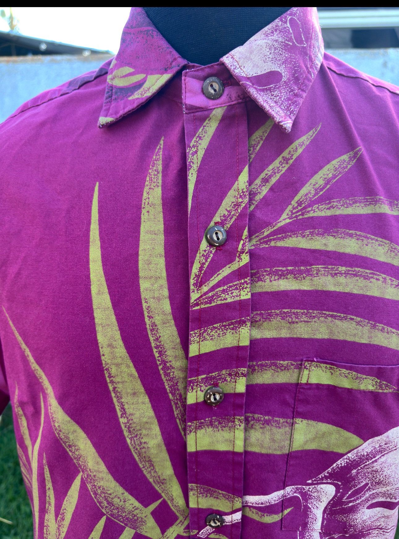 Other PreOwned T&L Muumuu Factory Hawaiian Shirt Medium Purple Size US M / EU 48-50 / 2 - 3 Thumbnail