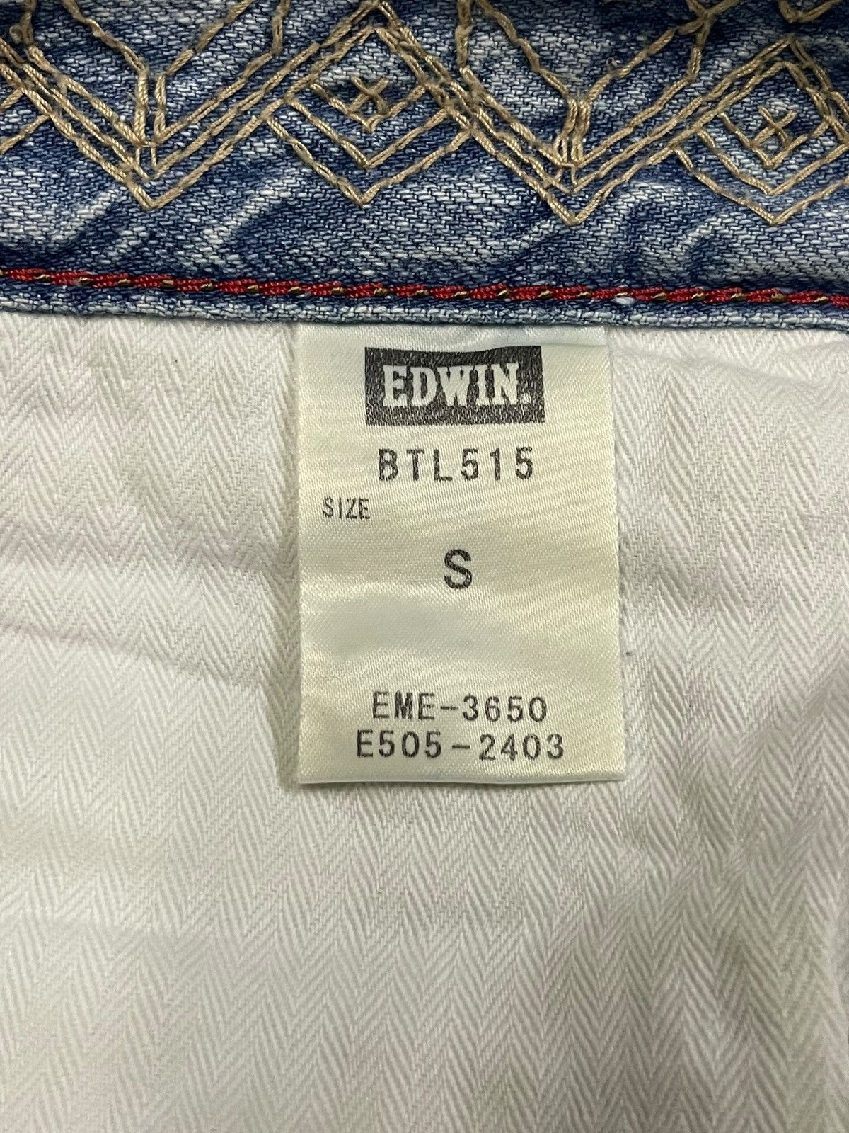 Edwin Vintage Edwin Blue Strip Buckle Back Blue Washed Jeans Size 30" / US 8 / IT 44 - 10 Thumbnail