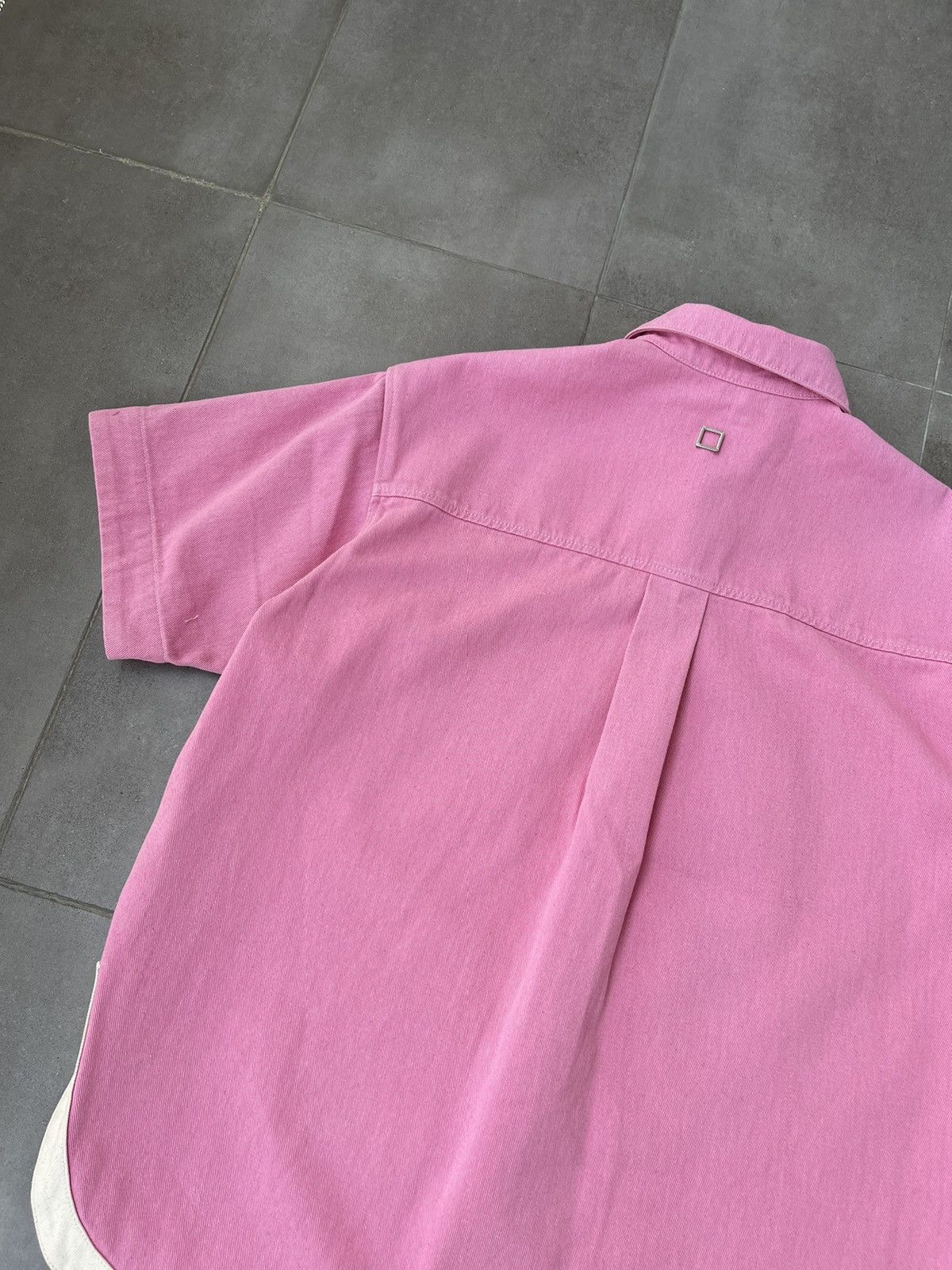 Wooyoungmi !DS! SS23 Wooyoungmi Pink Short Sleeve Boxy Shirt Size US M / EU 48-50 / 2 - 17 Thumbnail