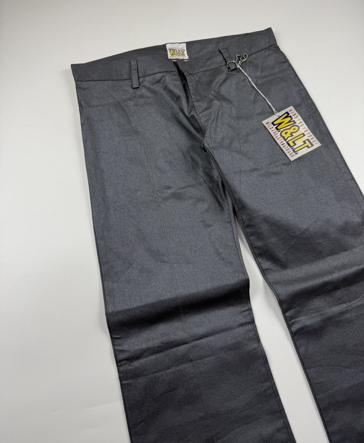 Walter Van Beirendonck Walter Van Beirendonck Reconstructed Metallic Flared Pants Size US 30 / EU 46 - 3 Thumbnail